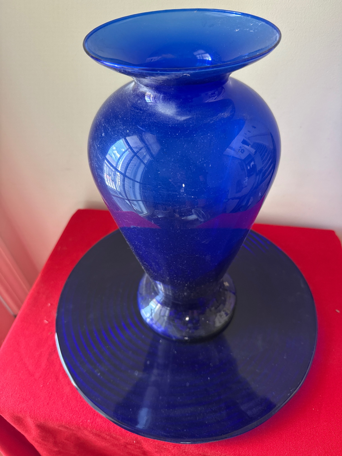 Cobalt Blue Glass Vase - image 3 of 3