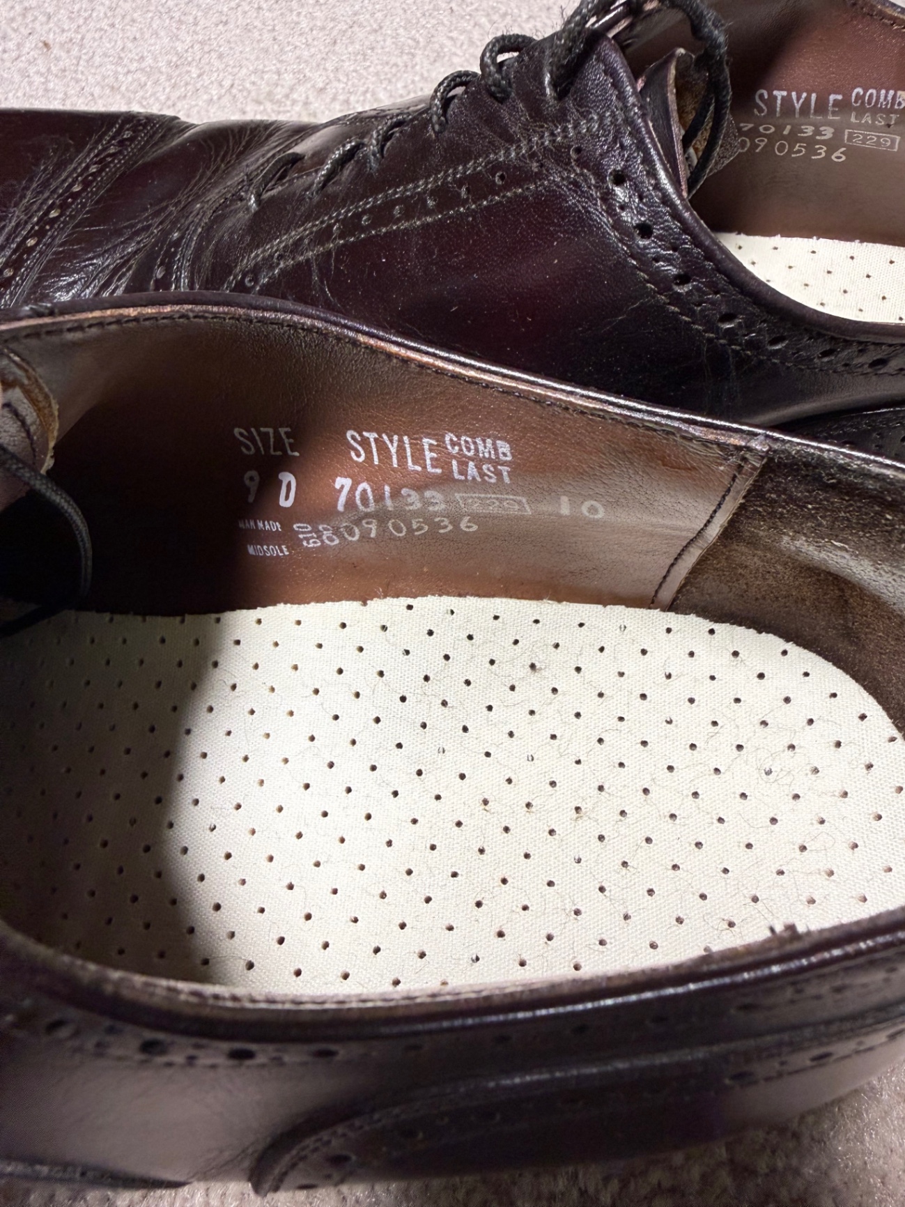 Assorted men's leather dress shoes (oxfords, loafers, and brogues) from Bill Blass and Rockport - image 3 of 20
