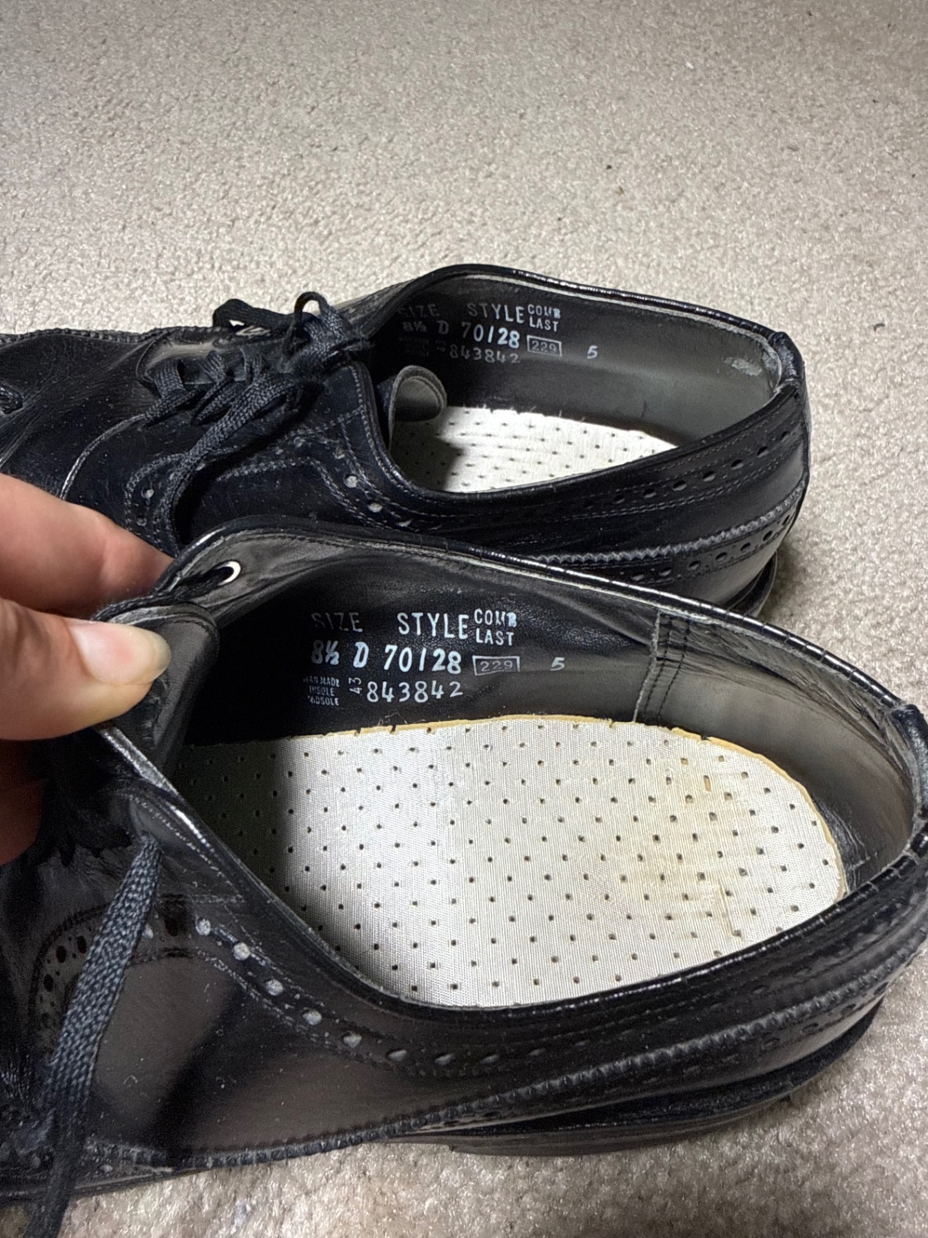 Assorted men's leather dress shoes (oxfords, loafers, and brogues) from Bill Blass and Rockport - image 6 of 20
