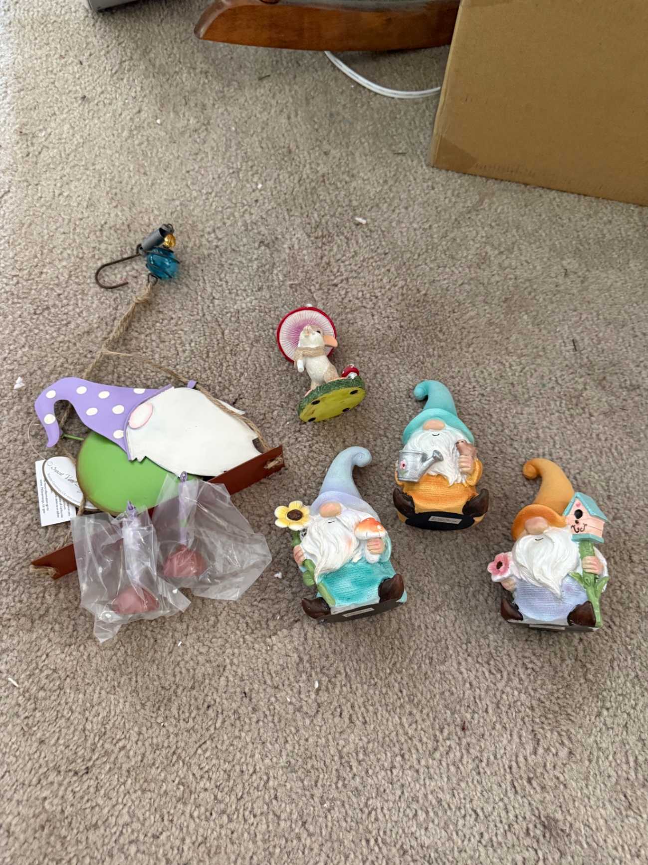 Gnome and Mushroom Garden Figurine Collection - image 1 of 4