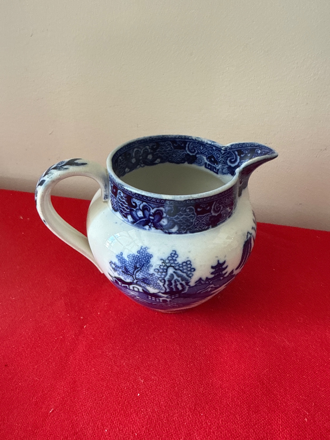Blue and White Transferware Plates with Matching Pitcher - image 5 of 5