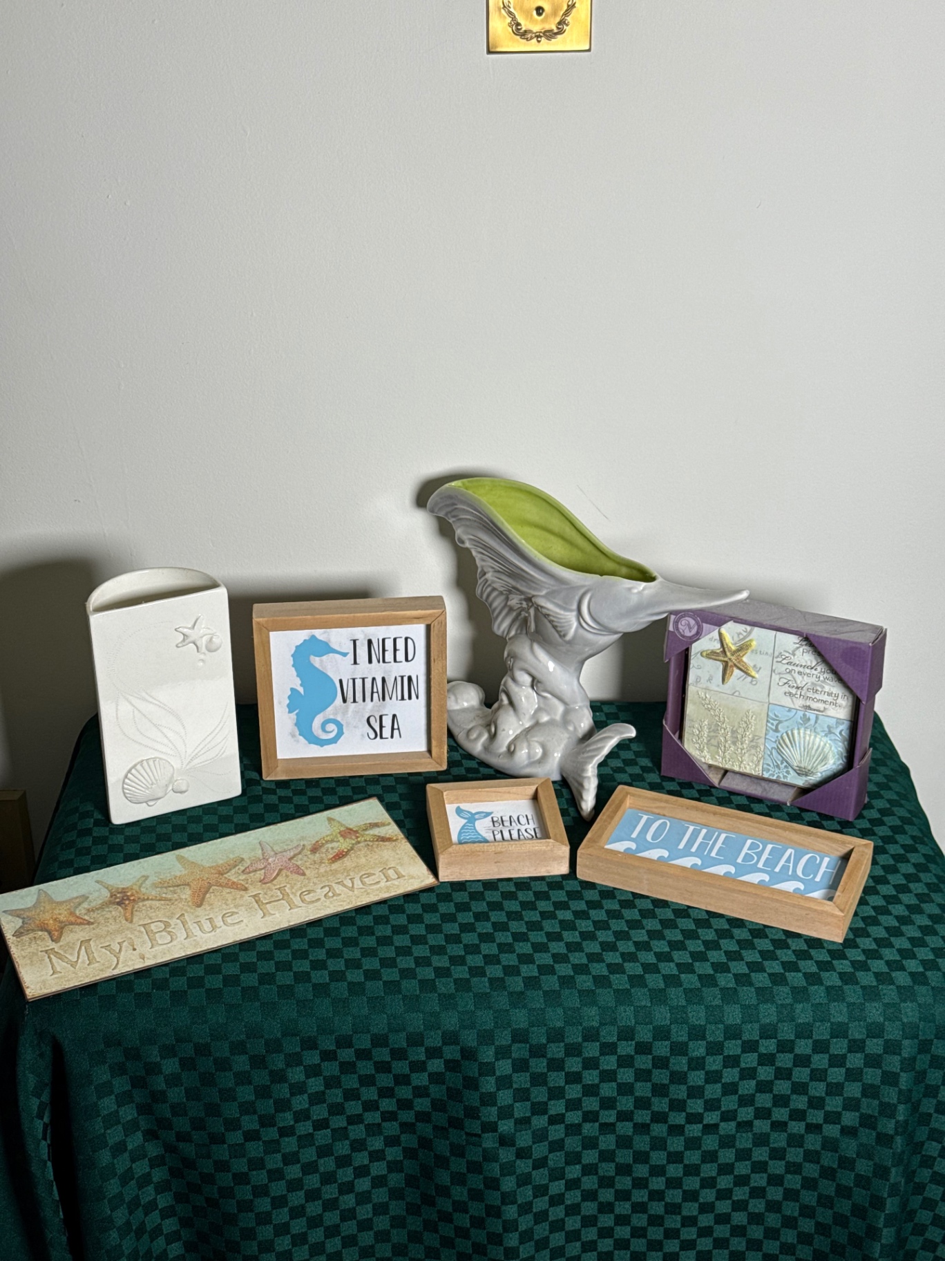 Coastal-themed decorative ceramics and framed art - image 1 of 10