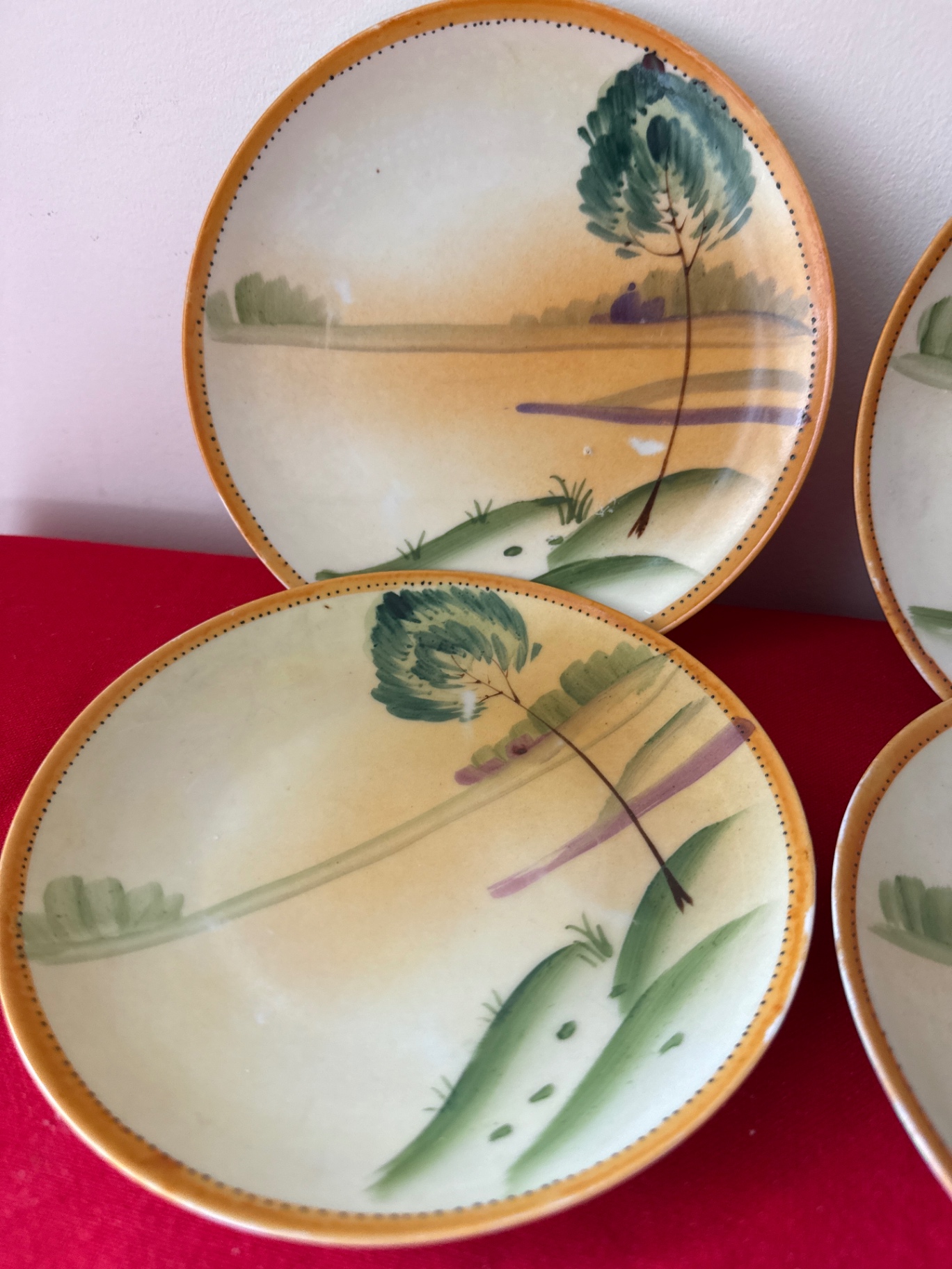 Nippon - Set of four ceramic plates with landscape scene - image 3 of 4