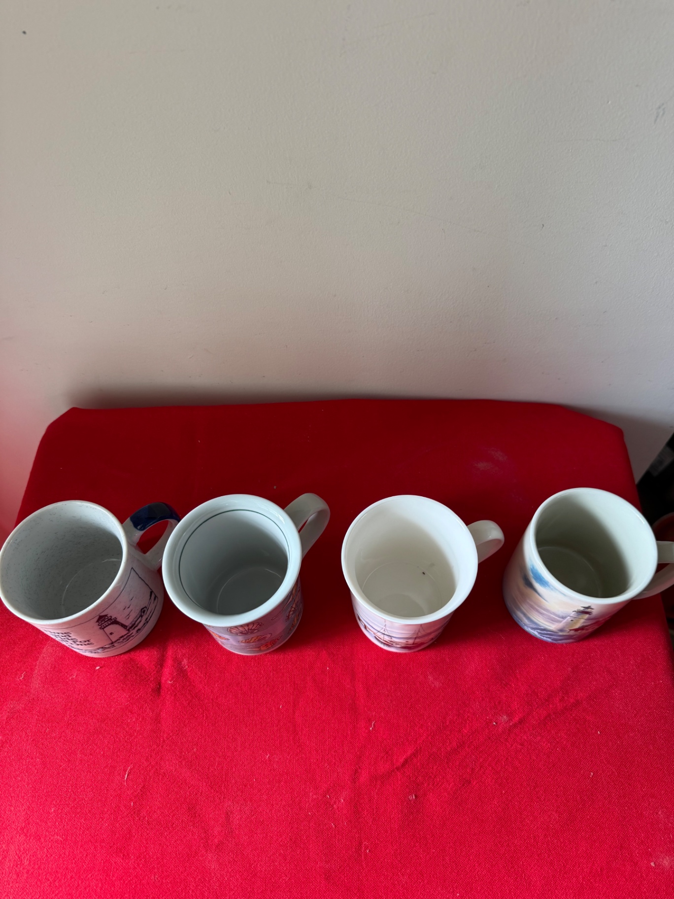 Nautical-themed ceramic mugs and glassware set - image 3 of 9