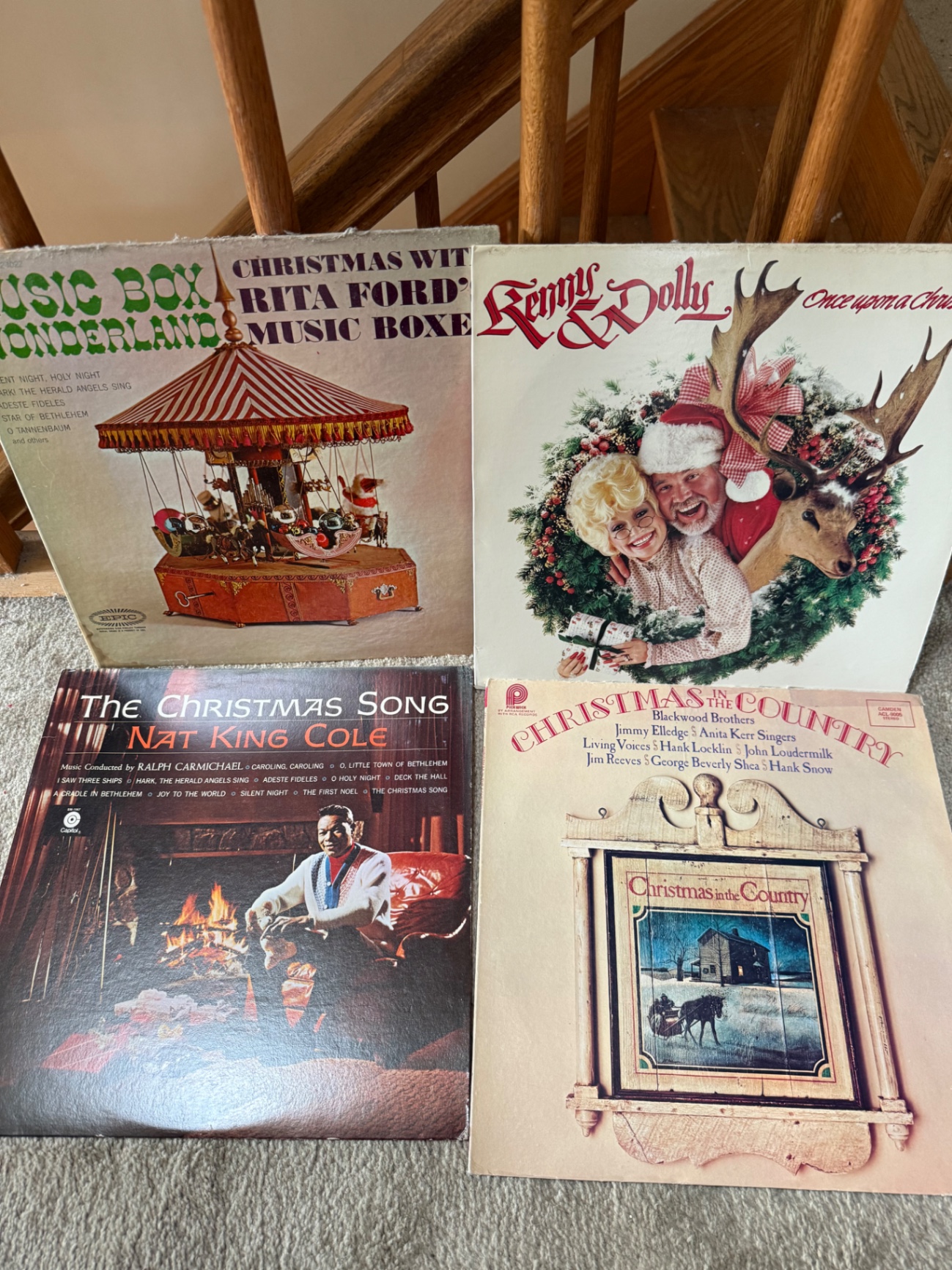 Collection of Christmas-themed vinyl LPs - image 6 of 7