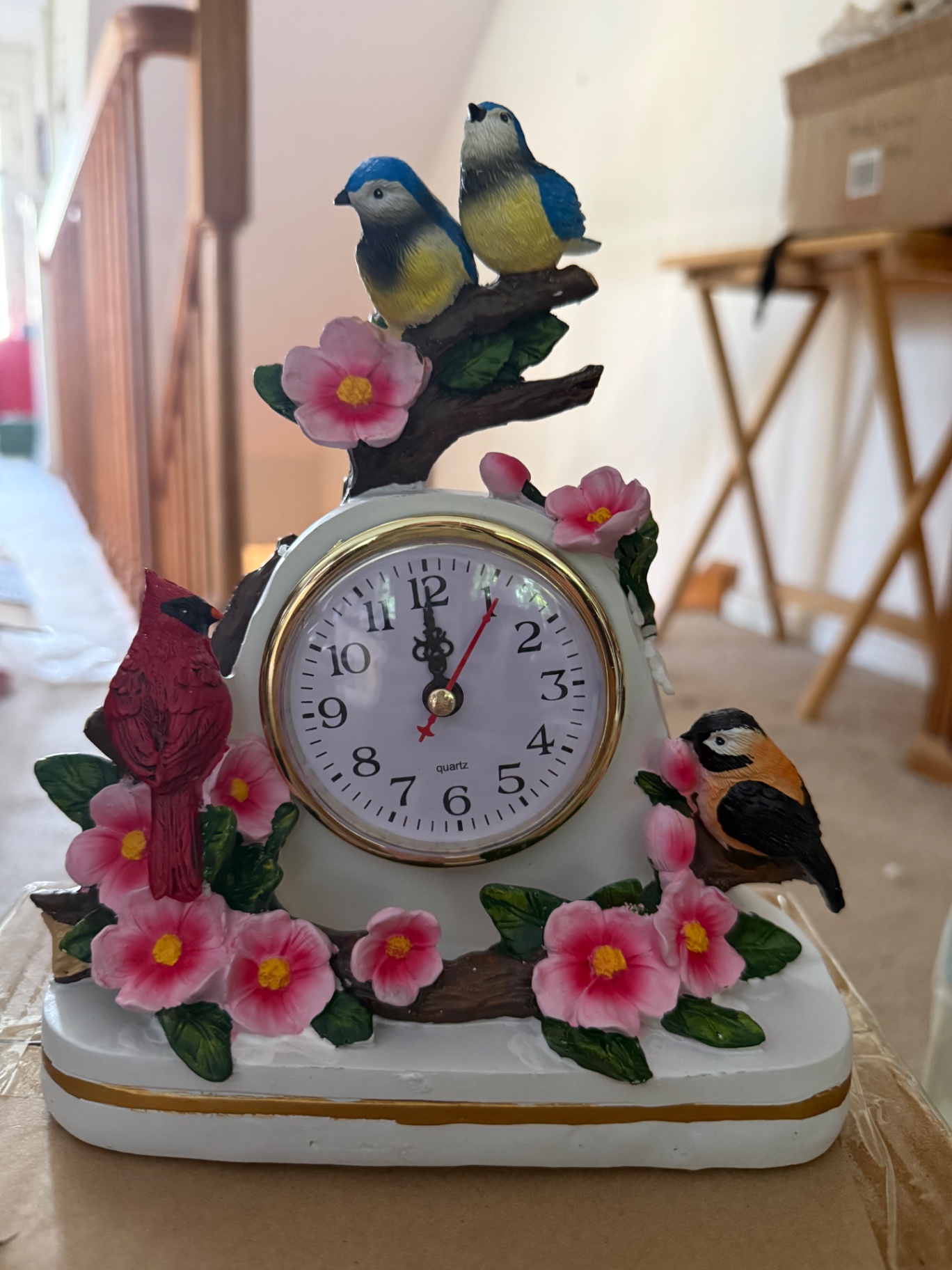 Bird Garden Tabletop Clock - image 2 of 4