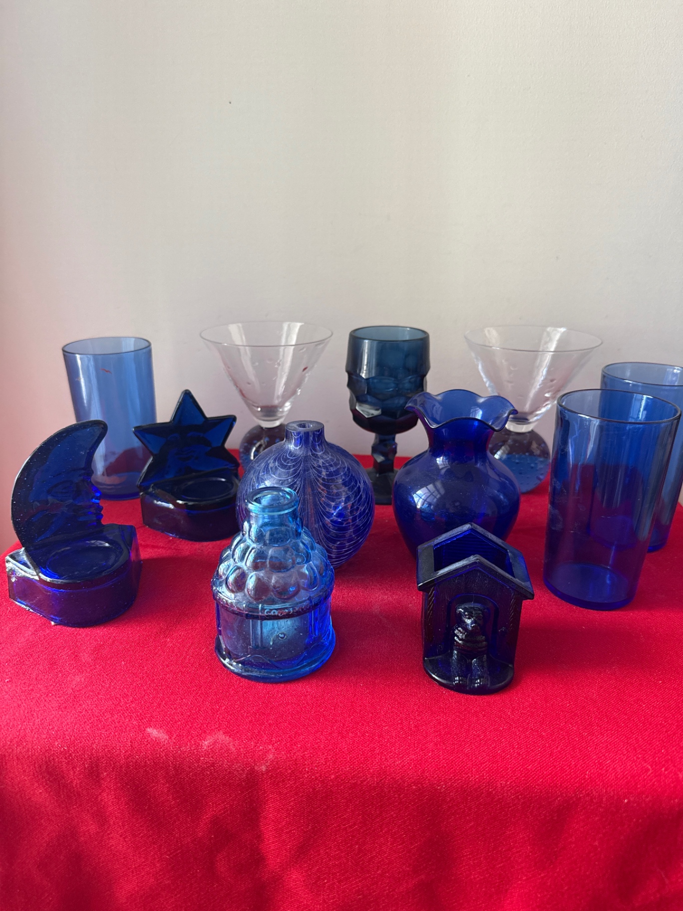 Cobalt blue glassware collection - image 1 of 3