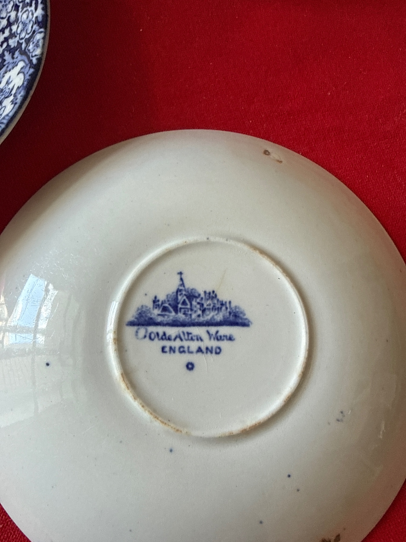 Blue and White Transferware Plates with Matching Pitcher - image 4 of 5