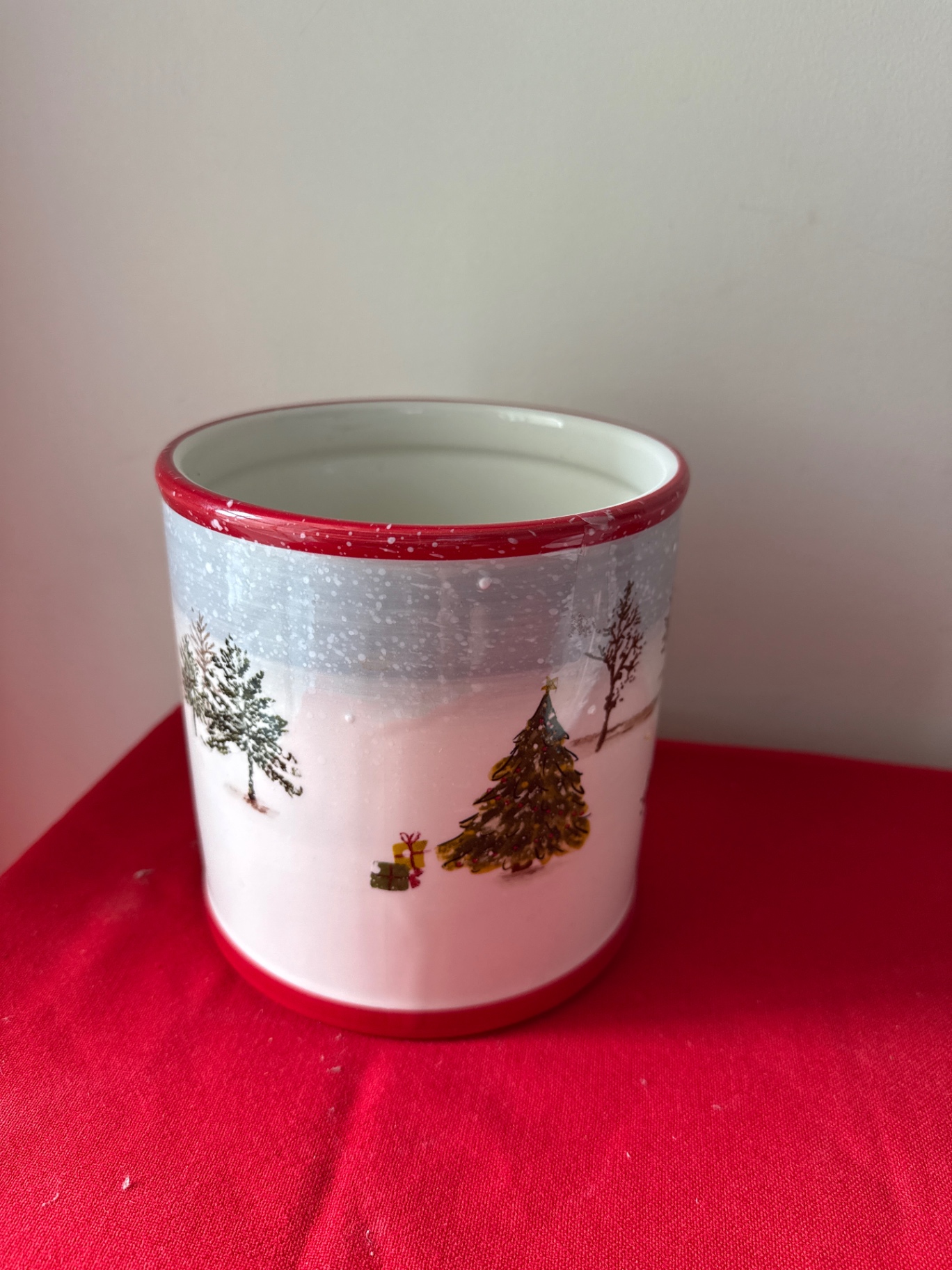 Festive Christmas Winter Cookie Jar with Lid - image 4 of 6