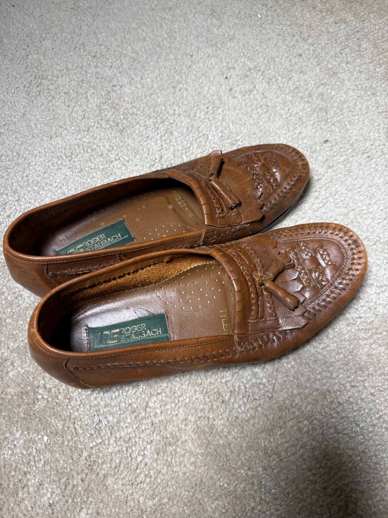 Assorted men's leather dress shoes (oxfords, loafers, and brogues) from Bill Blass and Rockport - image 11 of 20