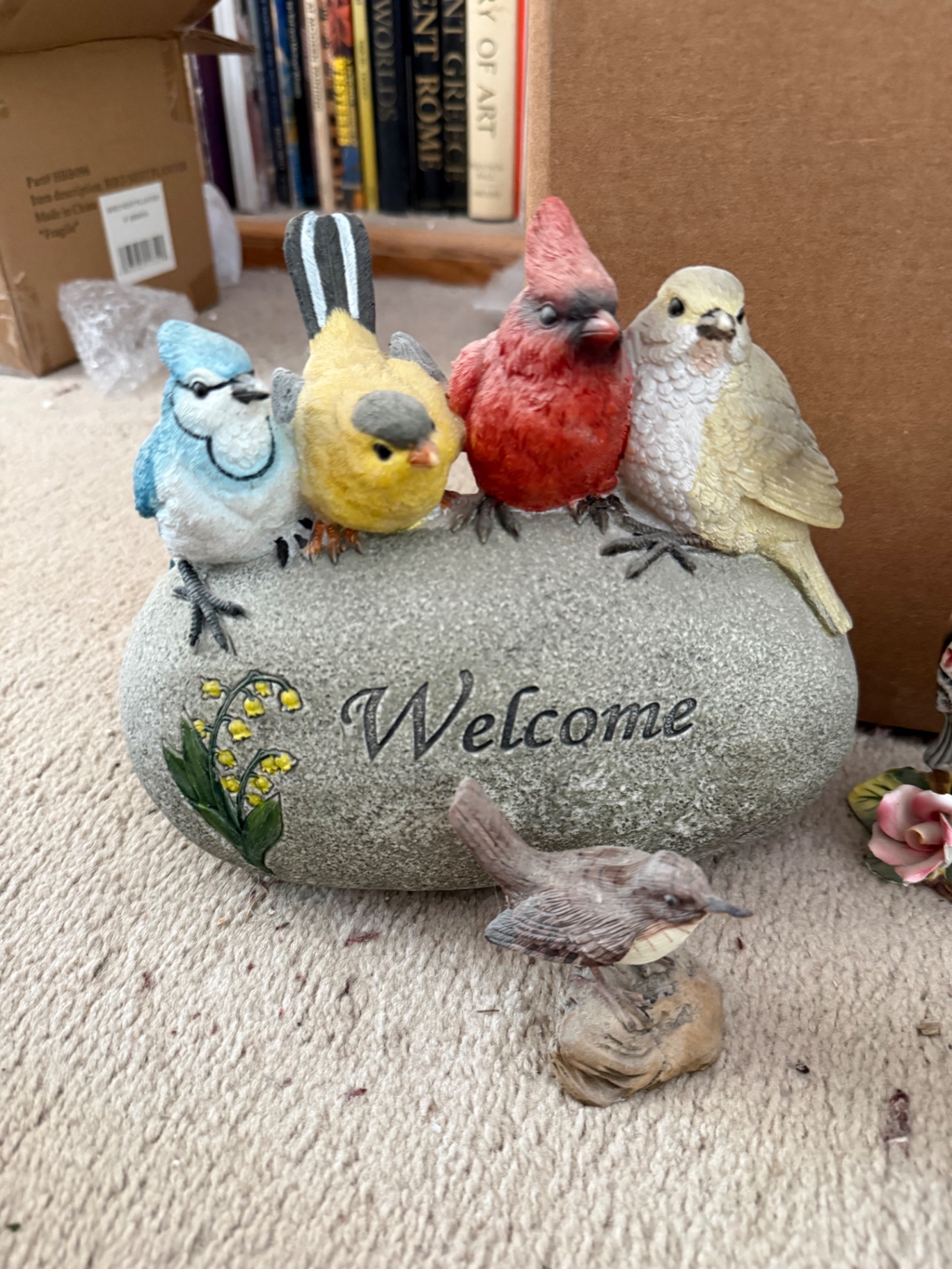 Bird-themed decorative figurines and planters - image 3 of 5