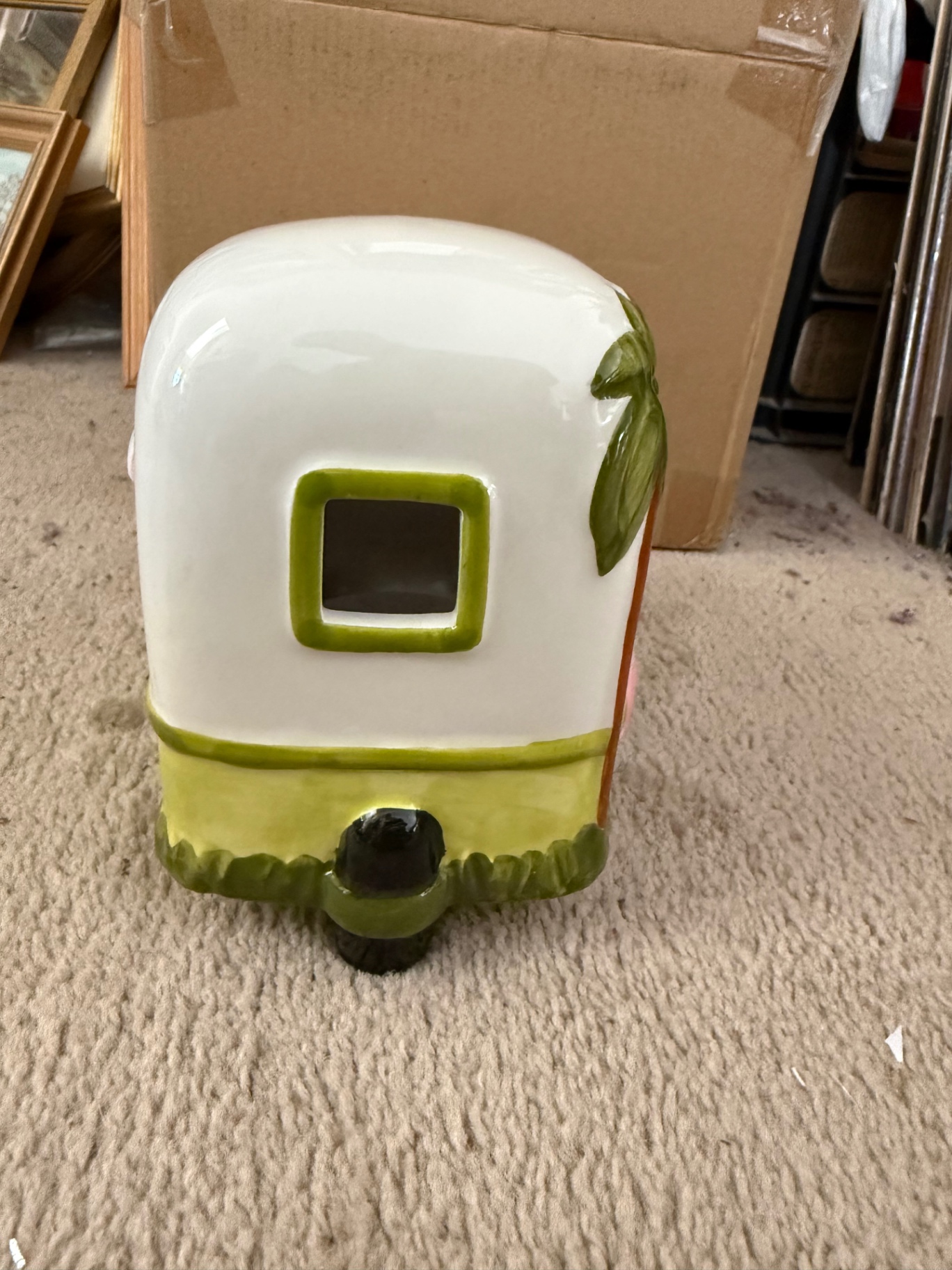 Ceramic Light Up Flamingo Camper Trailer Figurine - image 2 of 5