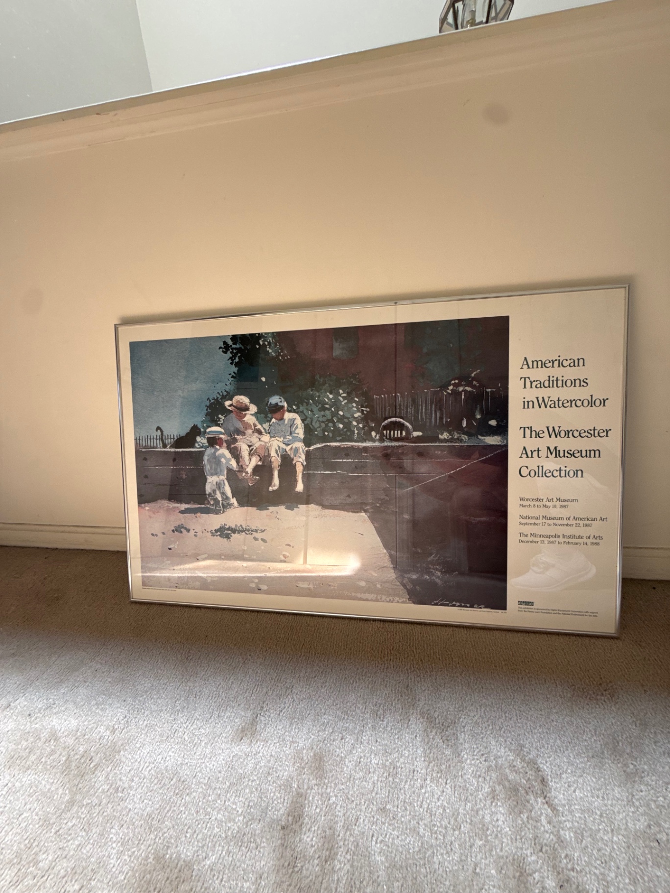 Framed Worcester Art Museum watercolor print: American Traditions in Watercolor - image 1 of 7