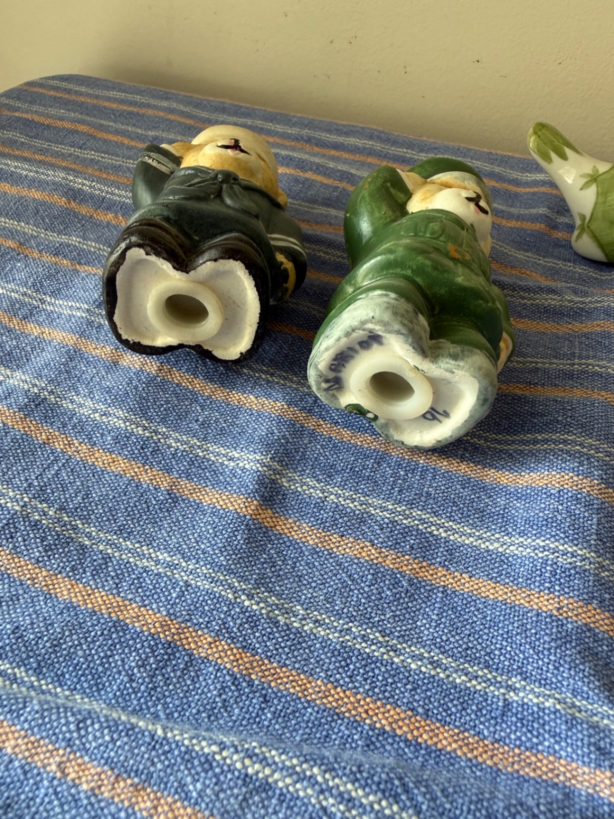 Ceramic salt and pepper shakers: two sailors and two birds - image 4 of 6