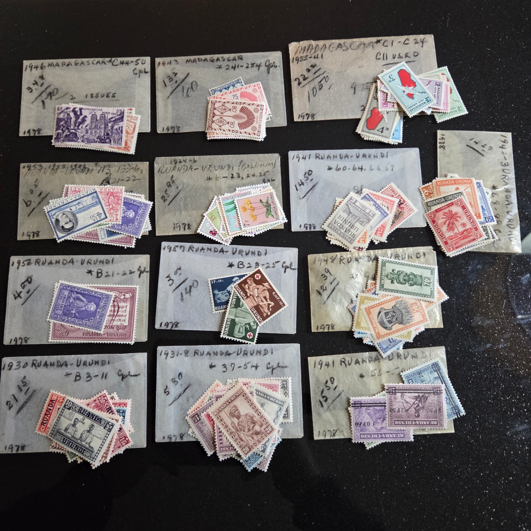 Madagascar & Rwanda Stamp Sets - image 1 of 5