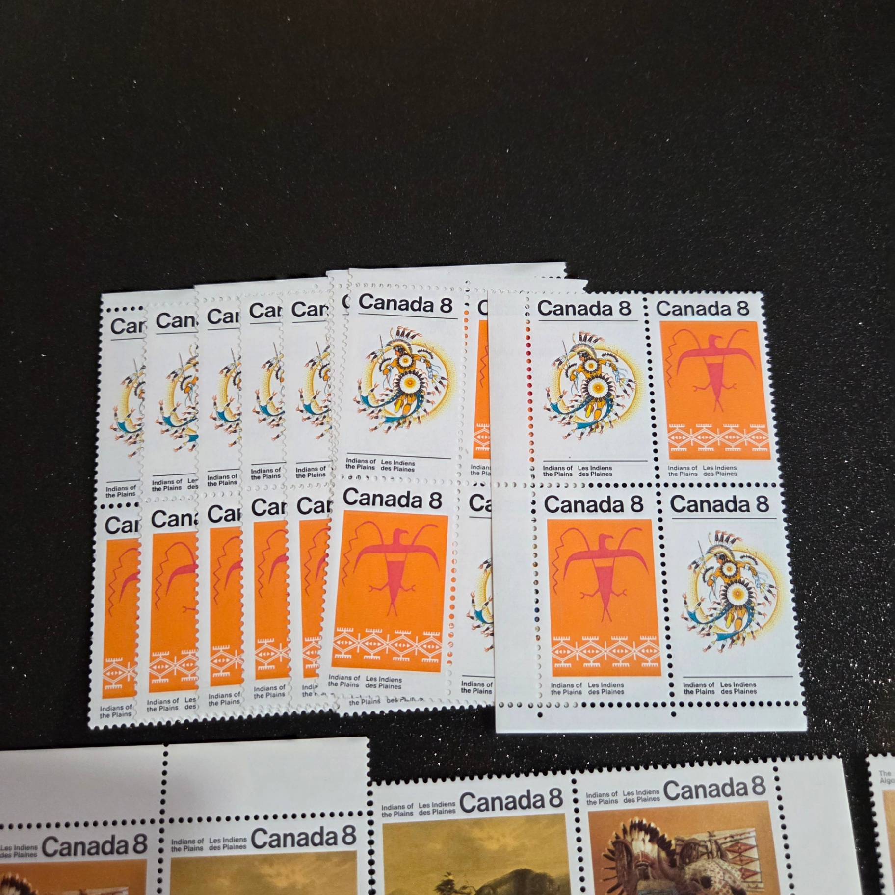 Canada 8 Cent Stamp Blocks - image 2 of 3