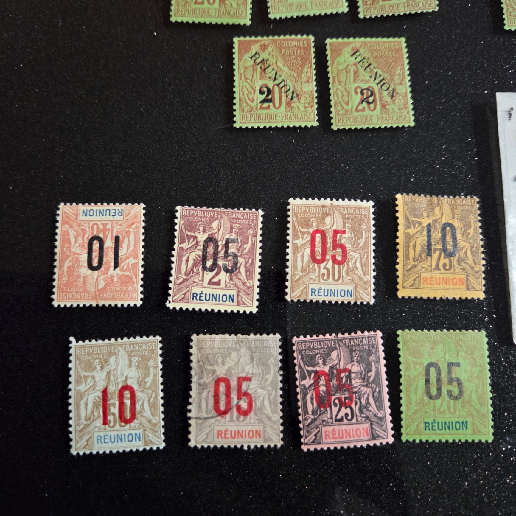 1891 1893 and 1912 Reunion Stamp Sets - image 2 of 4