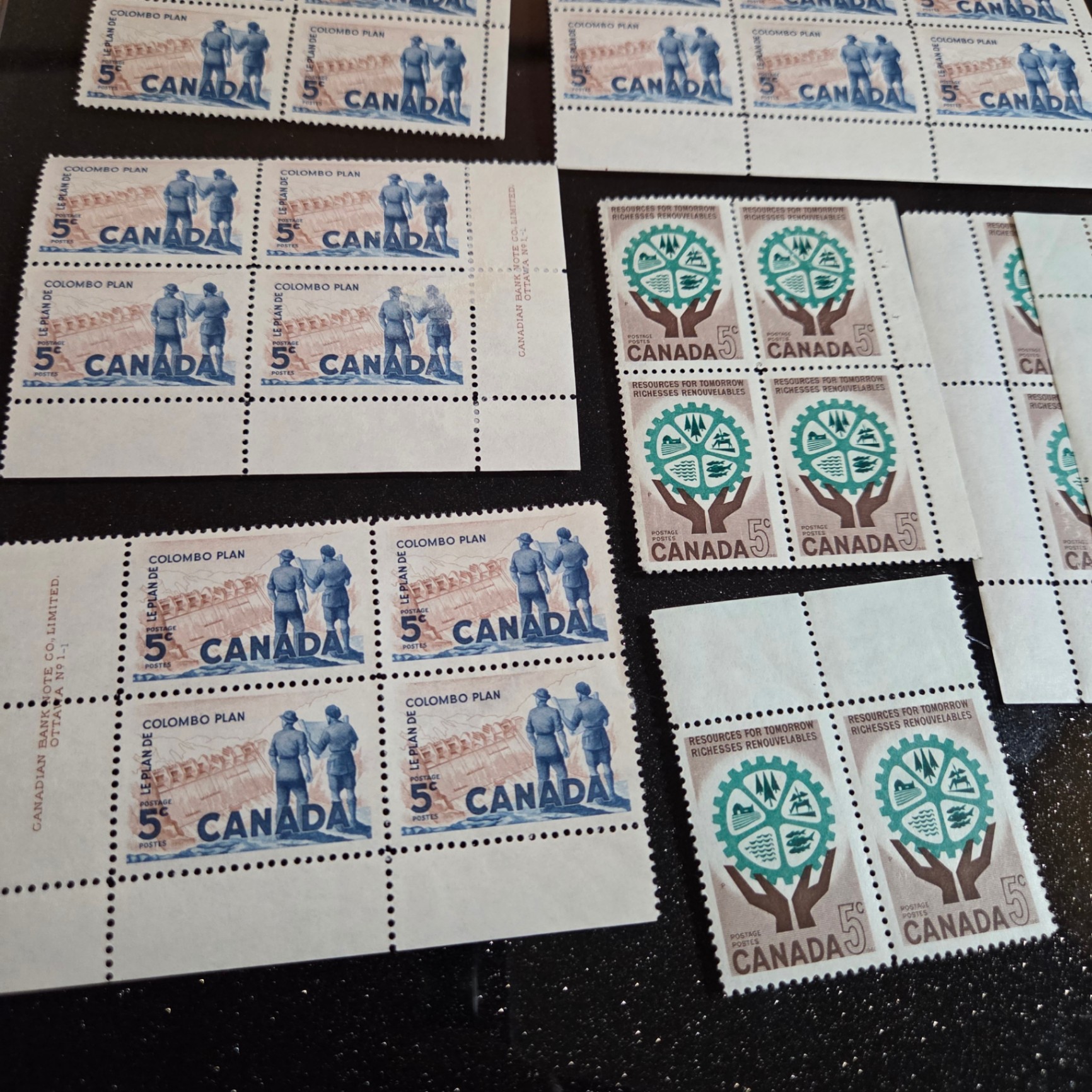 Canada 5 Cent Stamp Blocks - image 2 of 3