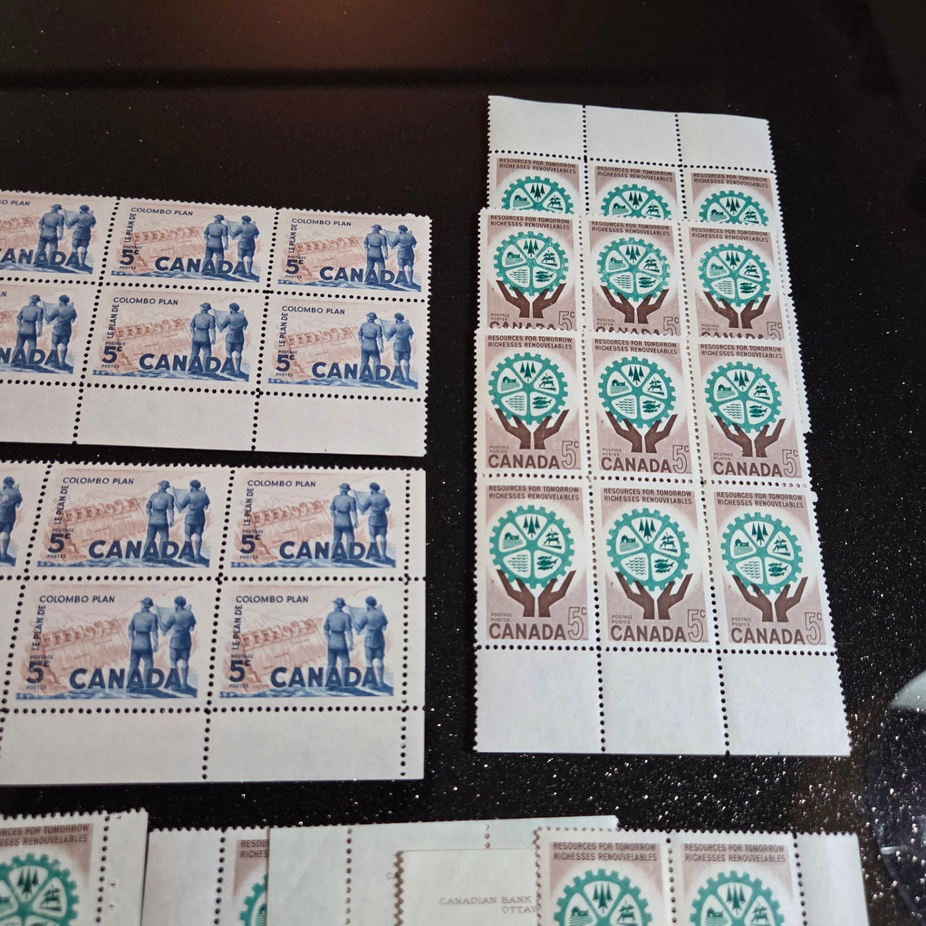 Canada 5 Cent Stamp Blocks - image 3 of 3