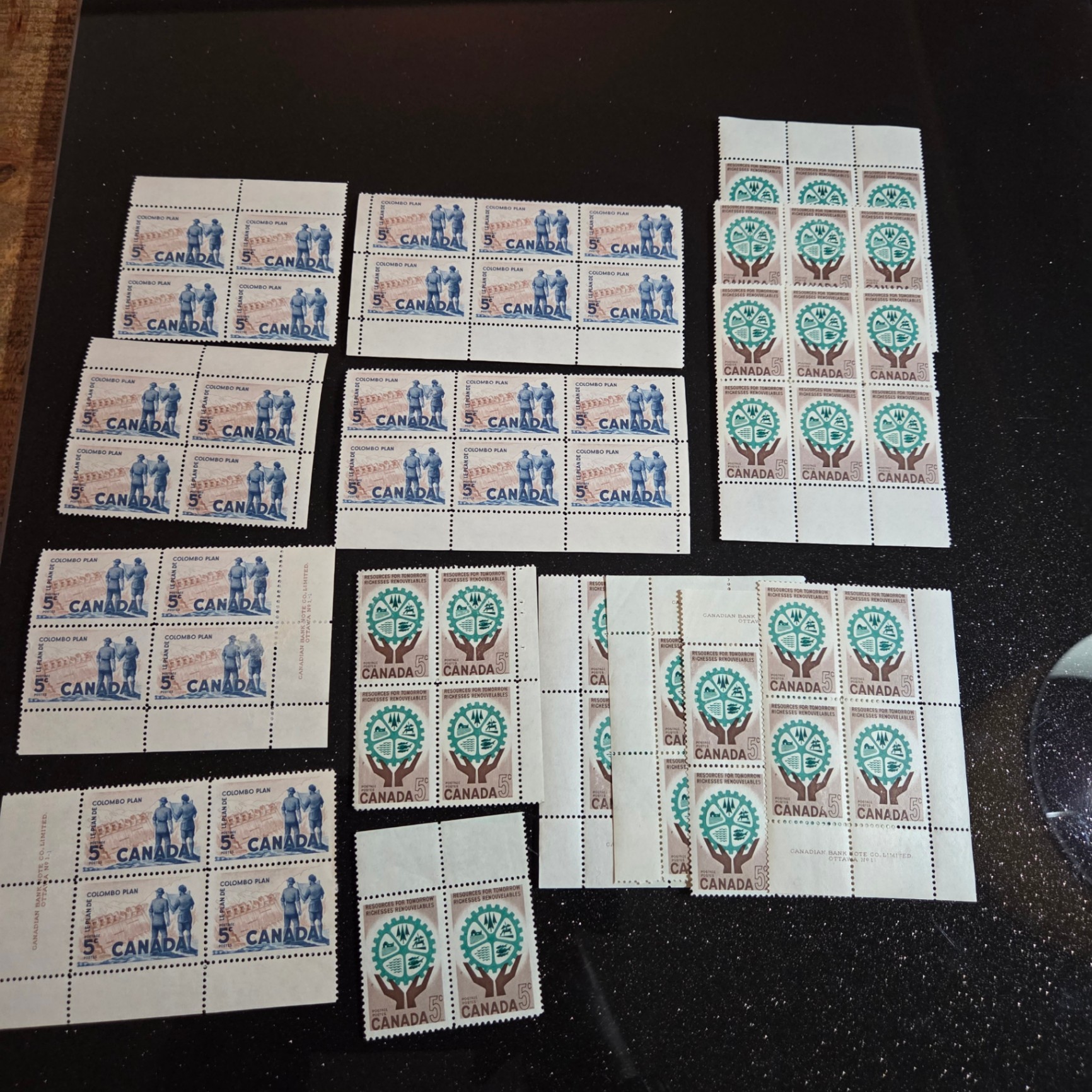 Canada 5 Cent Stamp Blocks - image 1 of 3