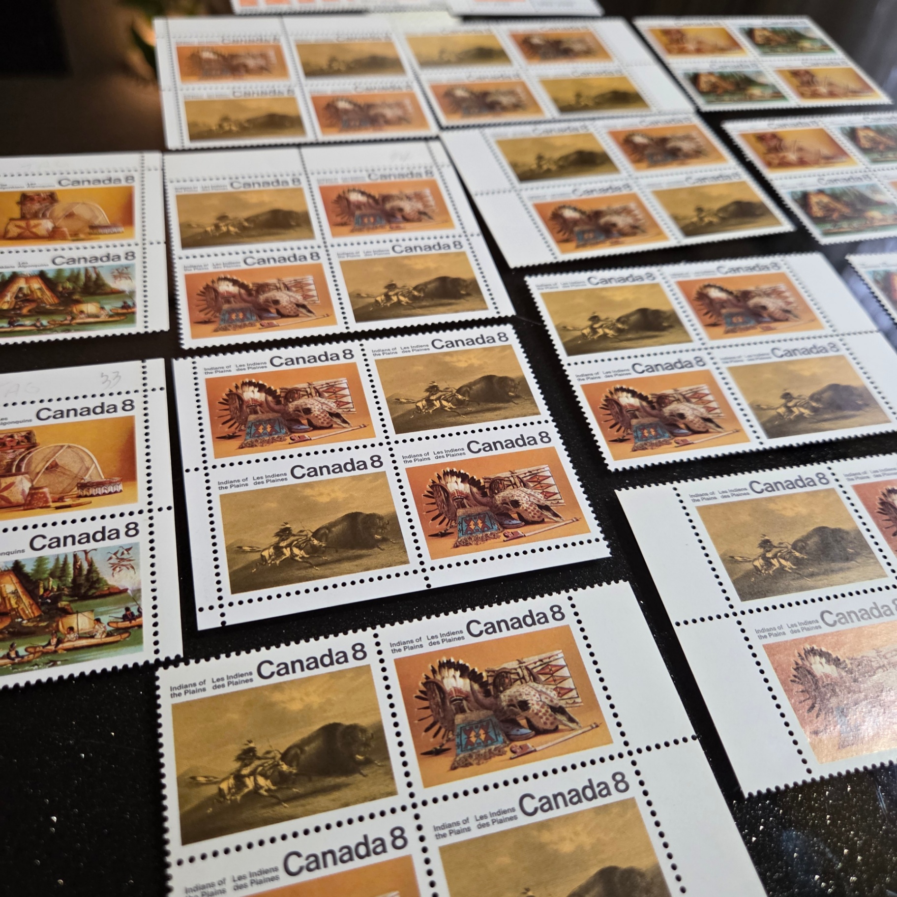 Canada 8 Cent Stamp Blocks - image 3 of 3