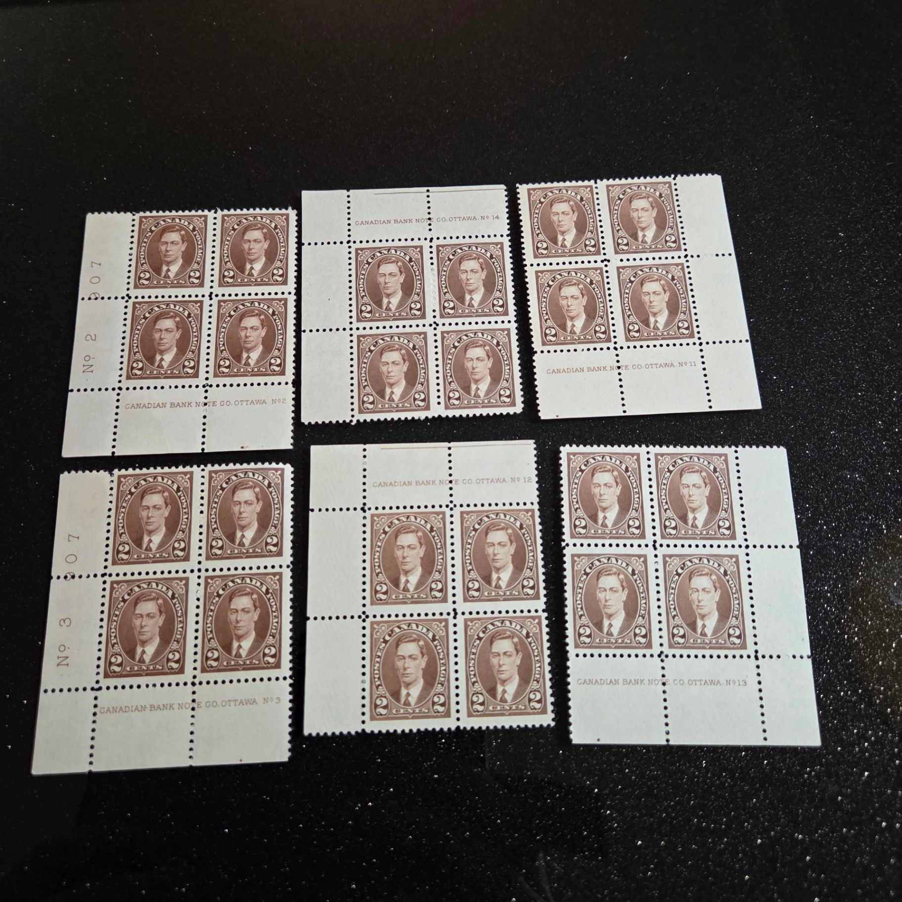 Canada #232 1937 2 Cent Stamp Blocks - image 1 of 3