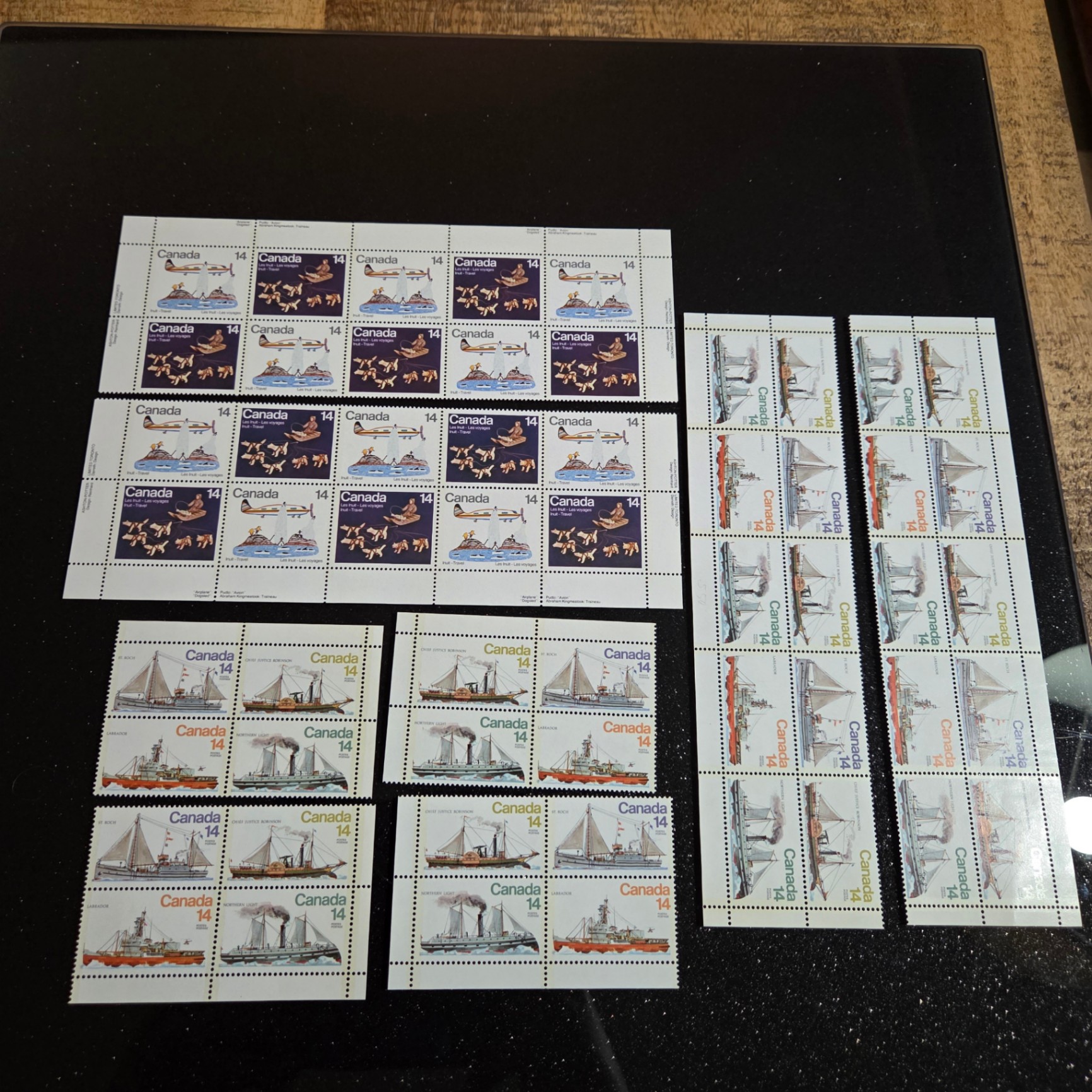 Canada 14 Cent Stamp Blocks - image 1 of 3