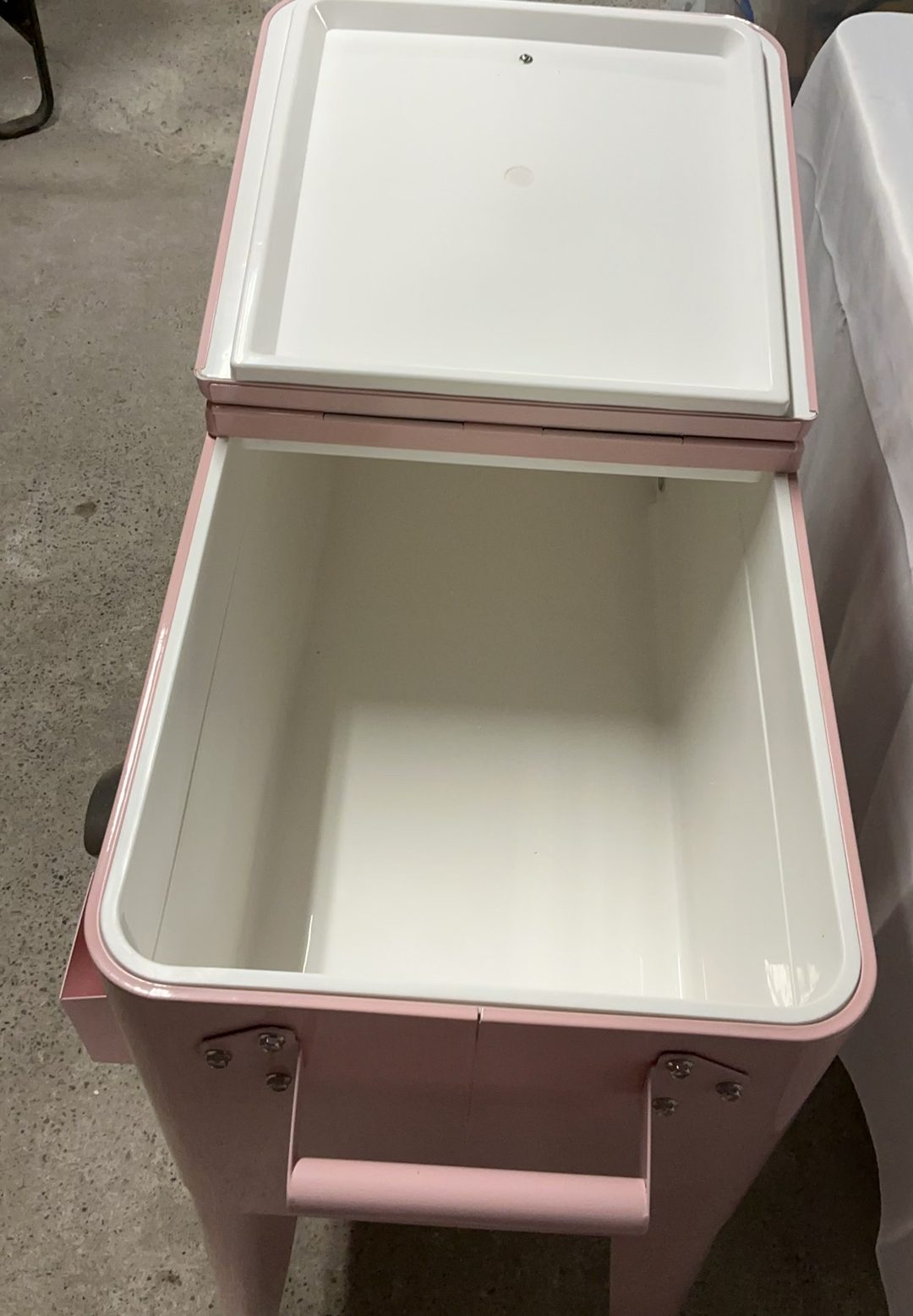 80 Quart Pink Cooler On Wheels Never Used - image 6 of 7