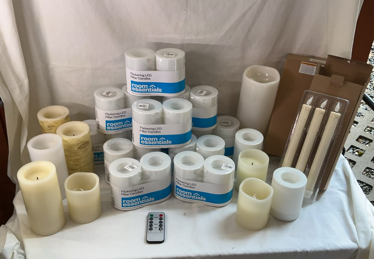 Assorted Pillar and Taper LED Candles - image 1 of 5