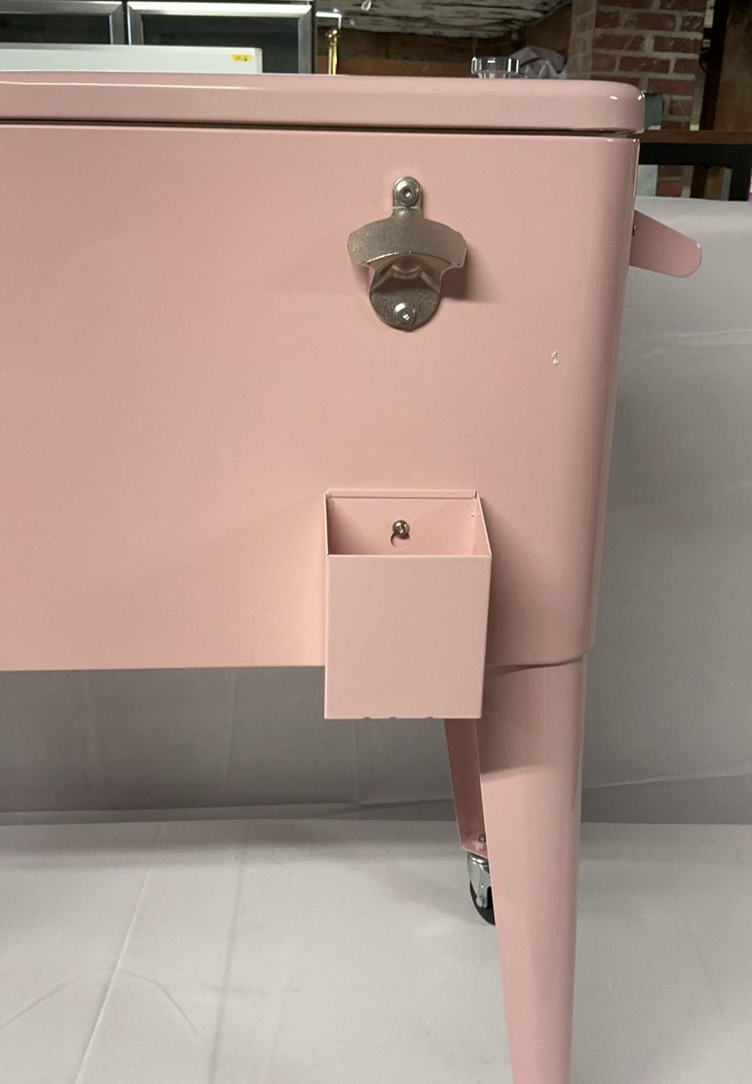 80 Quart Pink Cooler On Wheels Never Used - image 4 of 7