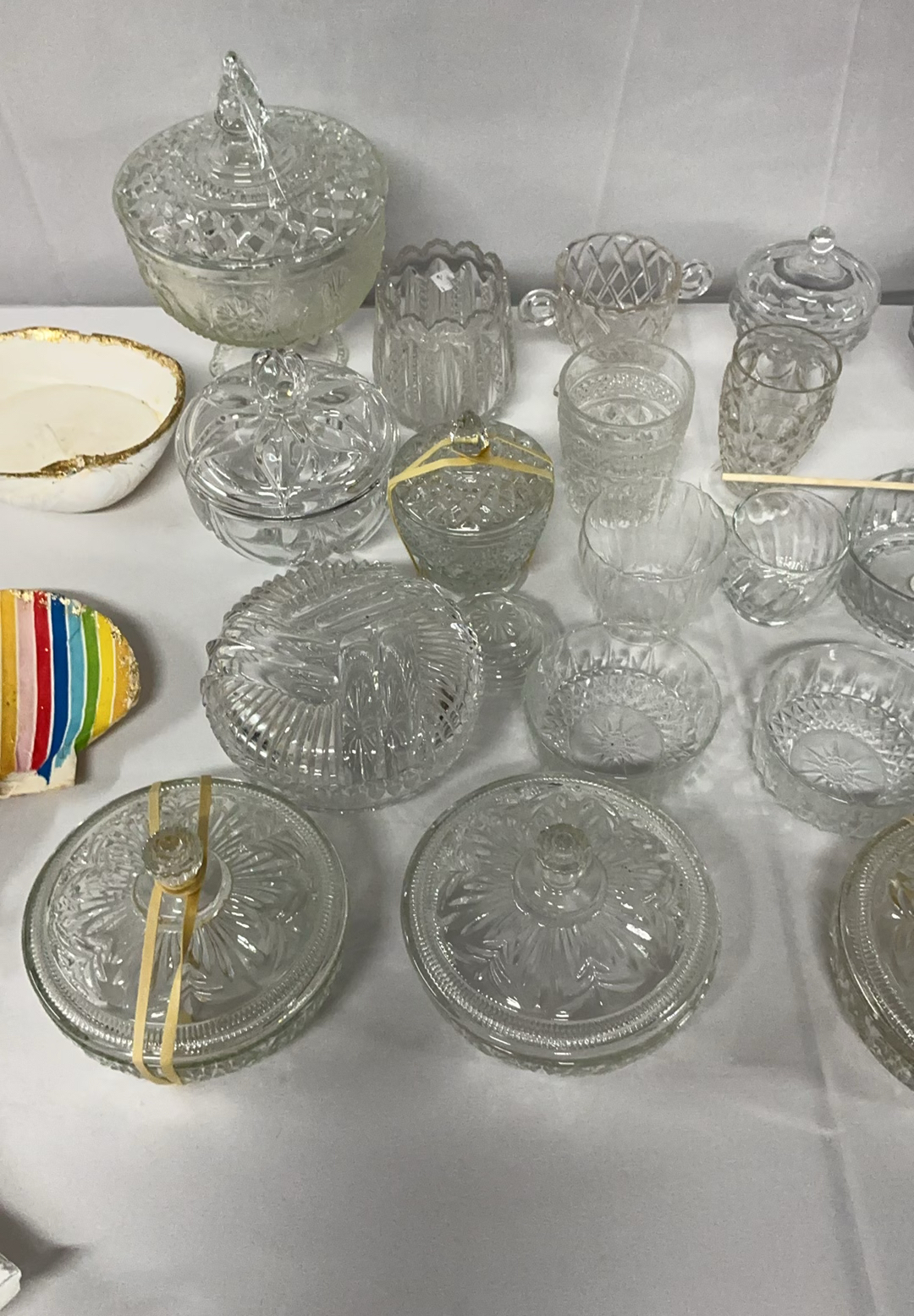 Candle Making Supplies, lots of vintage cut glass - image 3 of 6