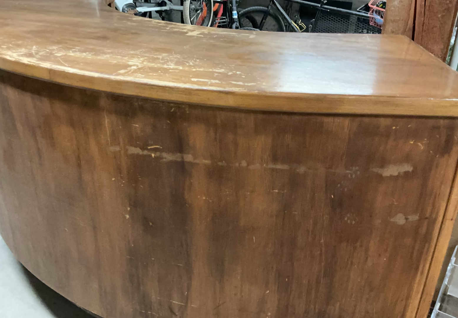 Large SoIid Wood Curved Counter - image 2 of 7