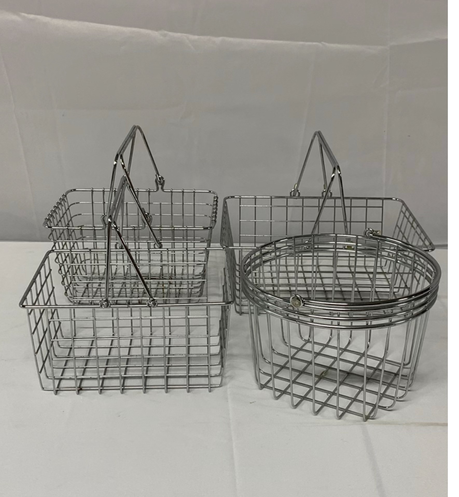 Steel Baskets/miniature grocery carts - image 5 of 6