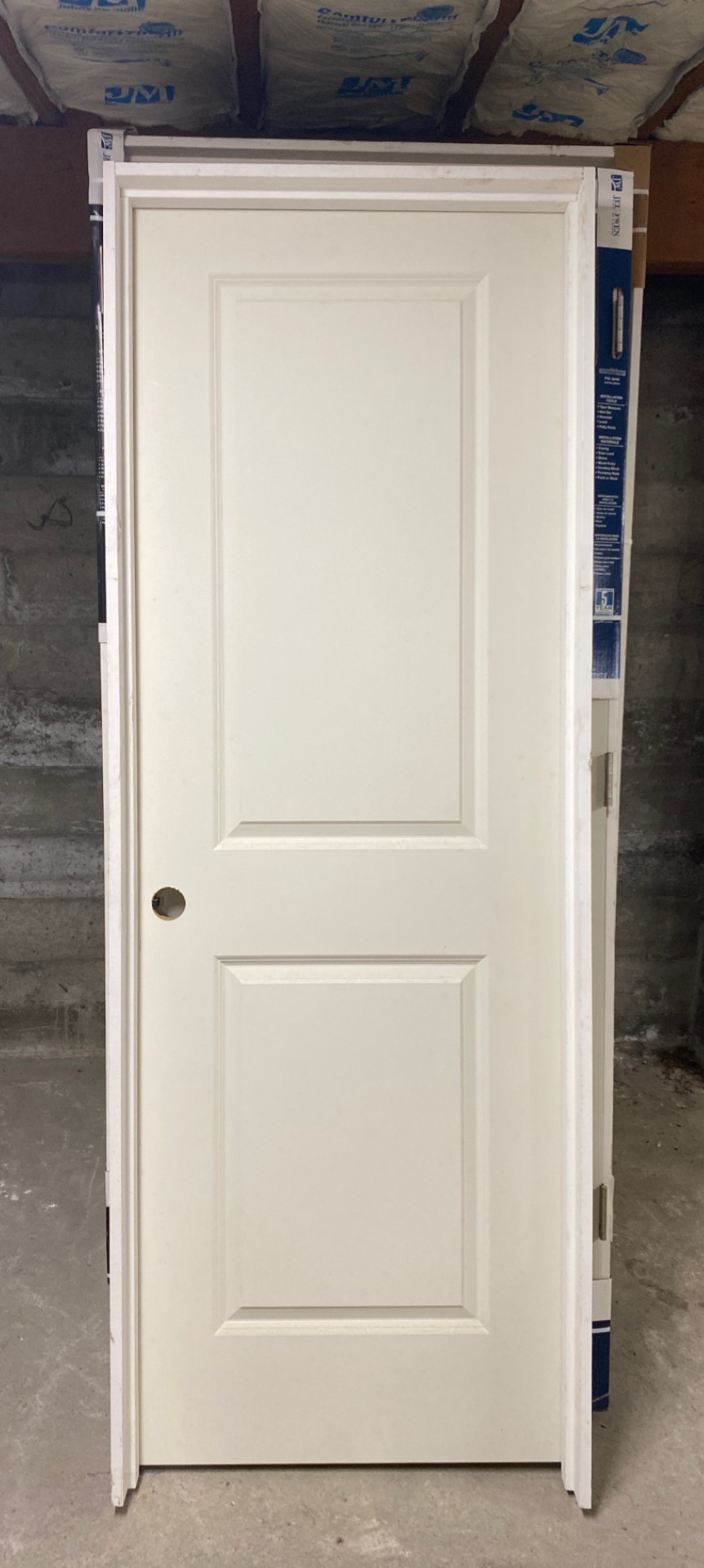 3 Pre- Hung NEW White Doors  - image 2 of 6