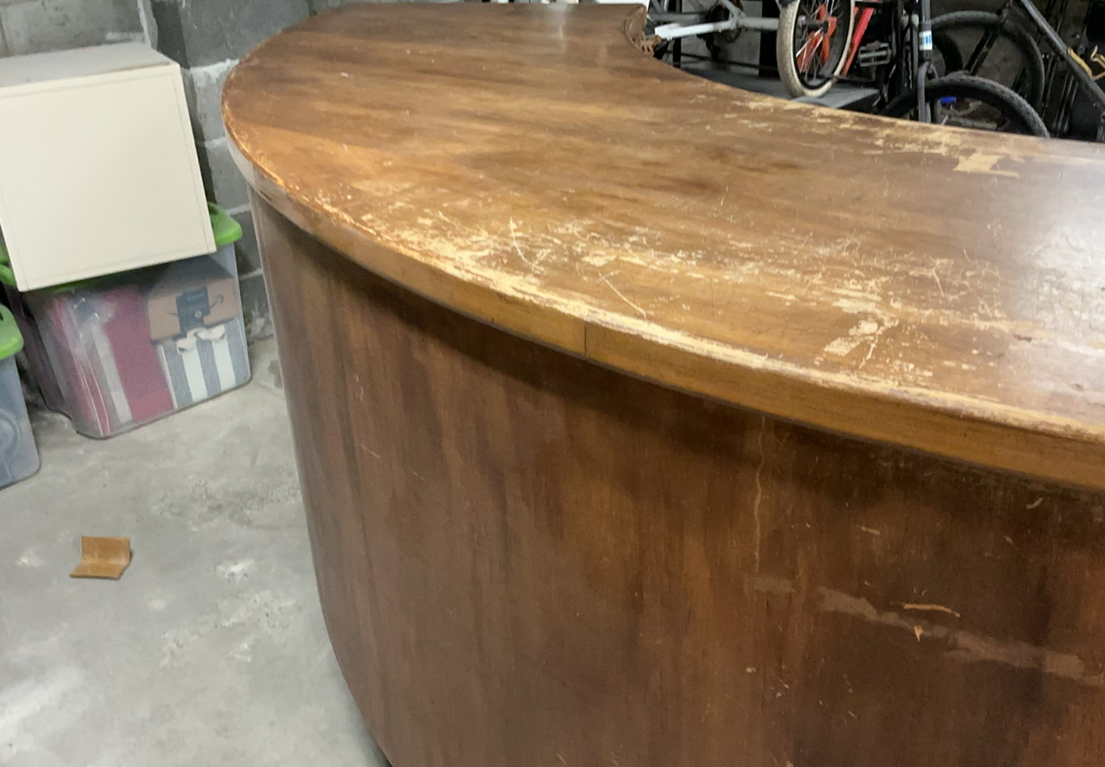 Large SoIid Wood Curved Counter - image 4 of 7