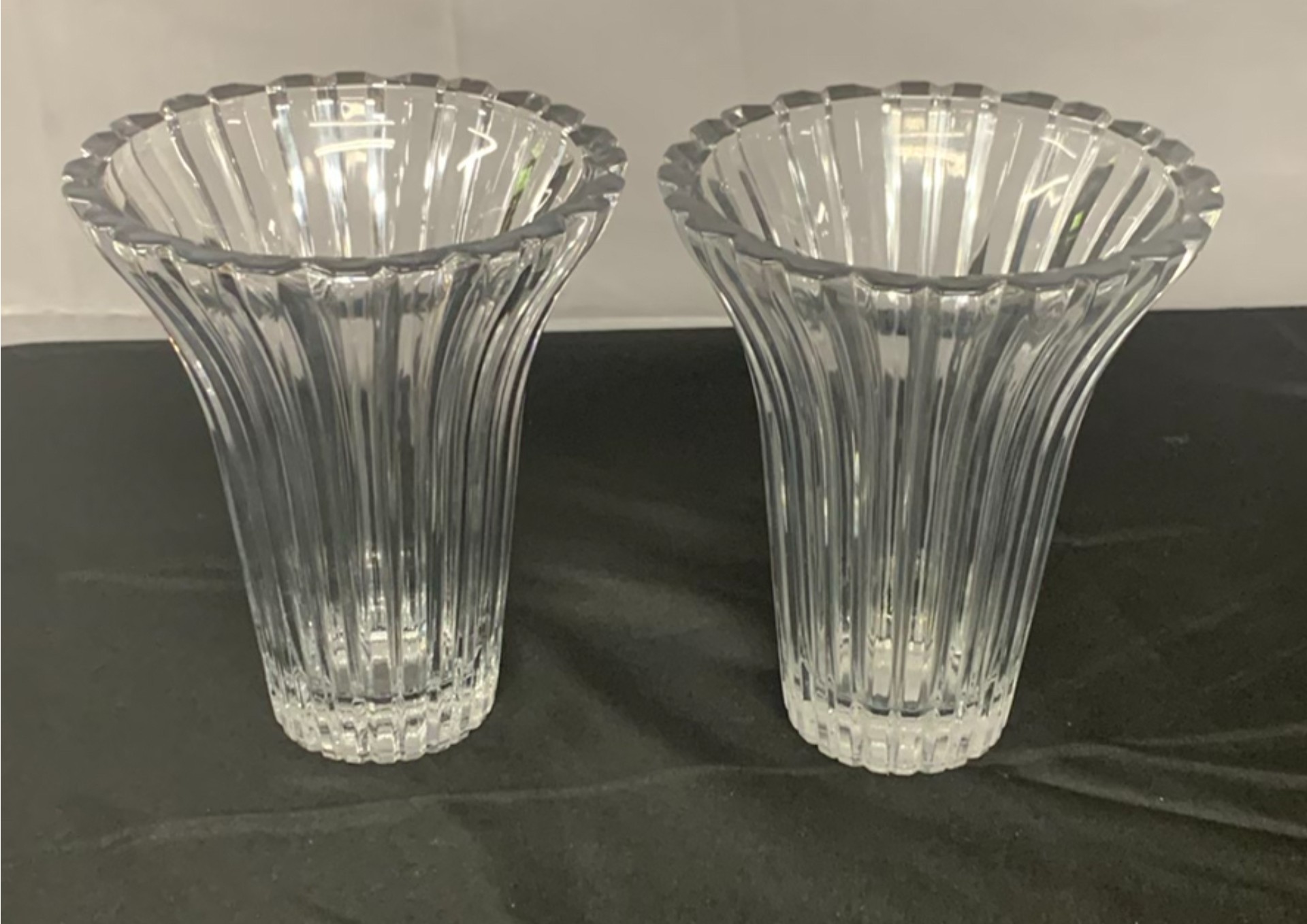 Clear And Colored Cut Glass Serving pieces - image 6 of 9