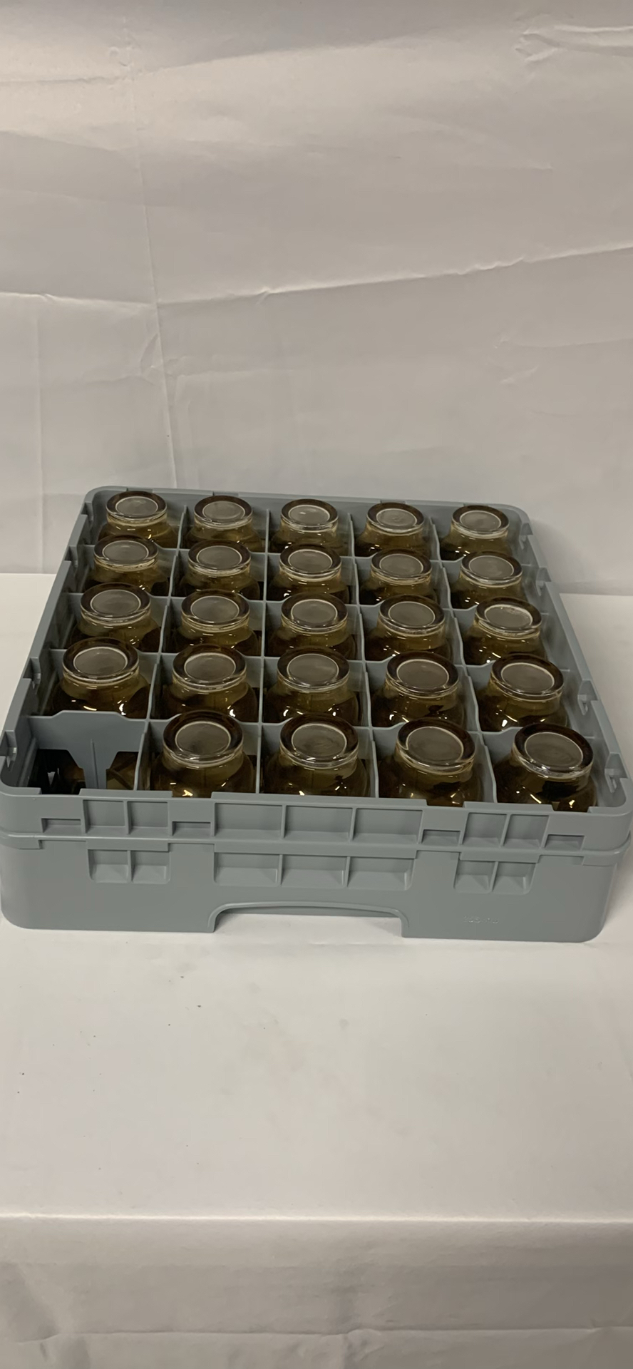 Amber Glass Tumblers with Plastic Storage Rack - image 4 of 4