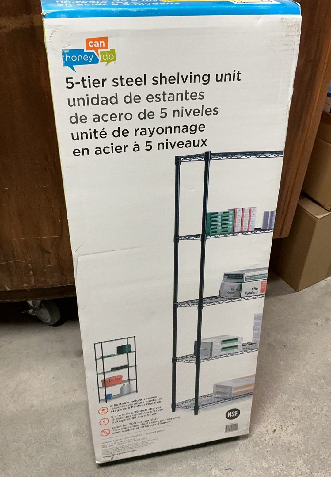 5-Tier New Inbox Metal Shelf - image 3 of 4