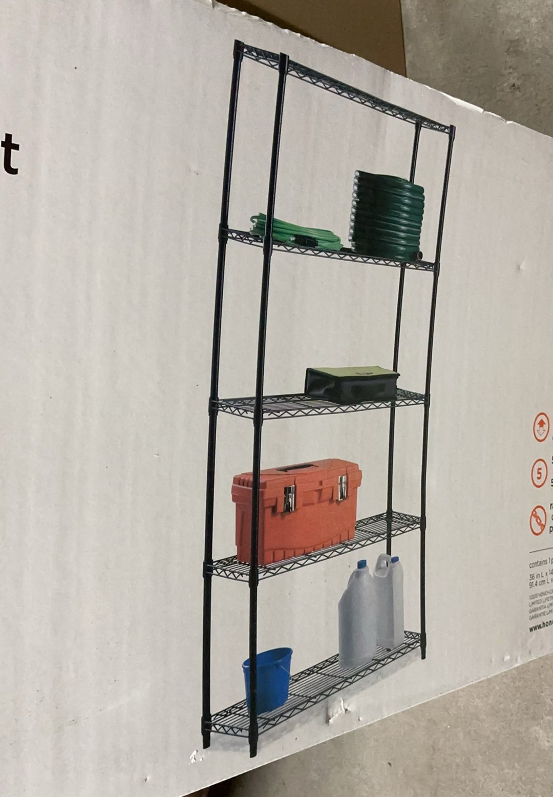 5-Tier New Inbox Metal Shelf - image 2 of 4