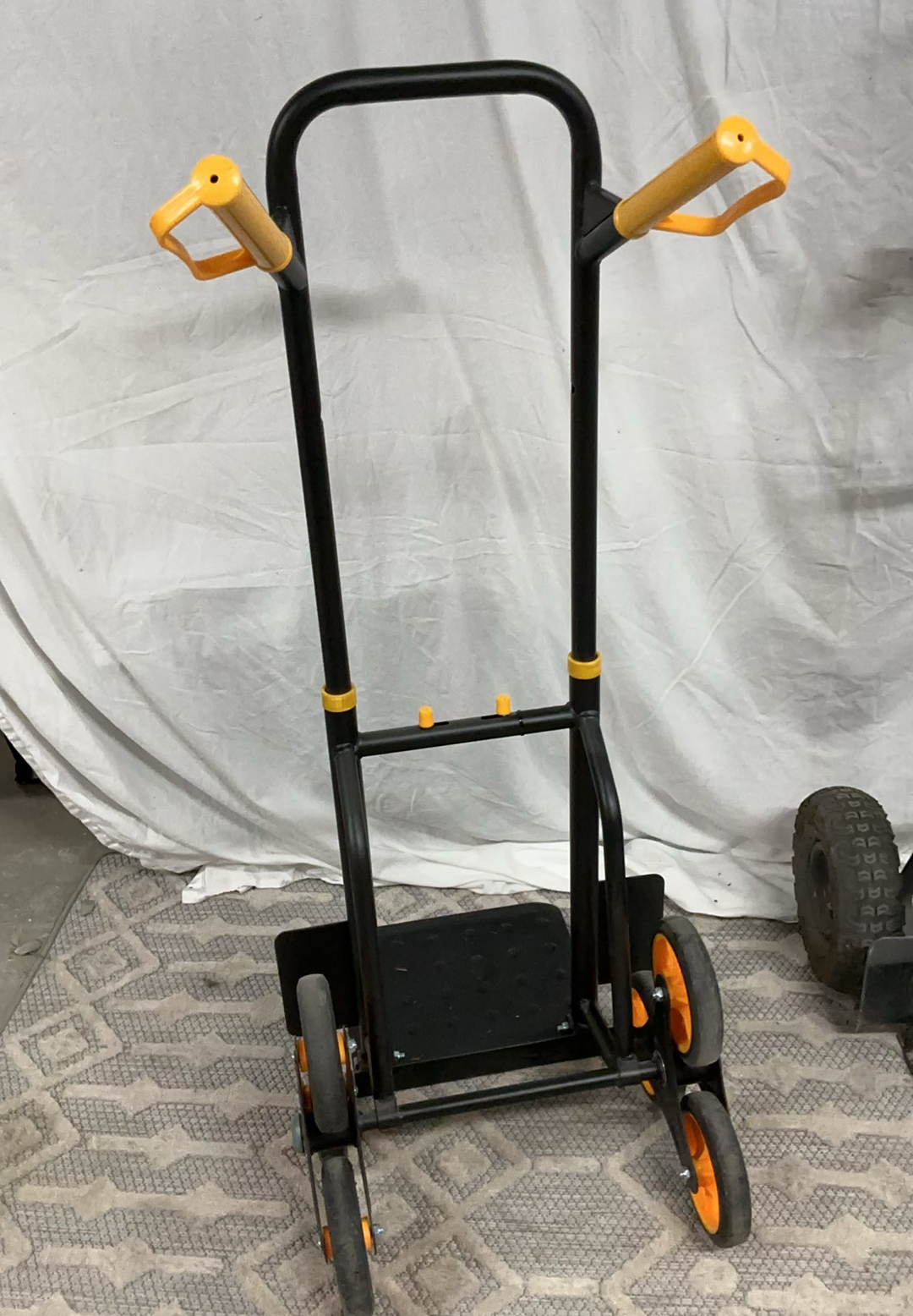 Hand truck / dolly with orange wheels - image 3 of 3