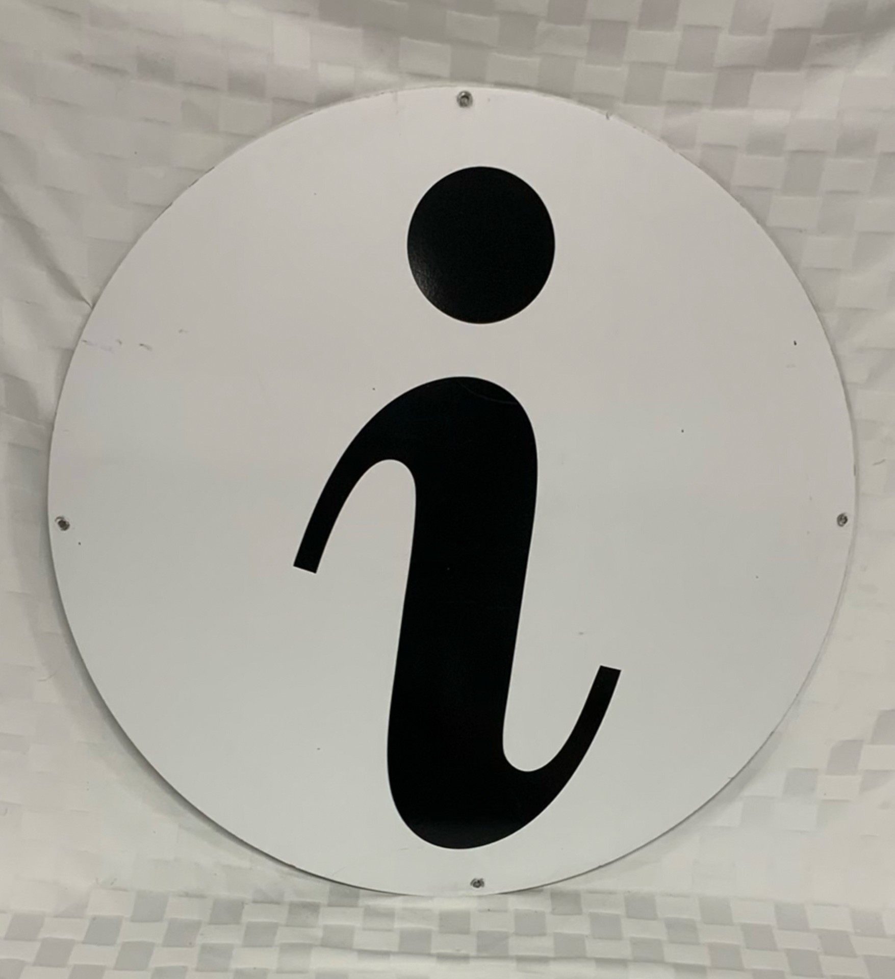 Large Metal Information Sign - image 1 of 3