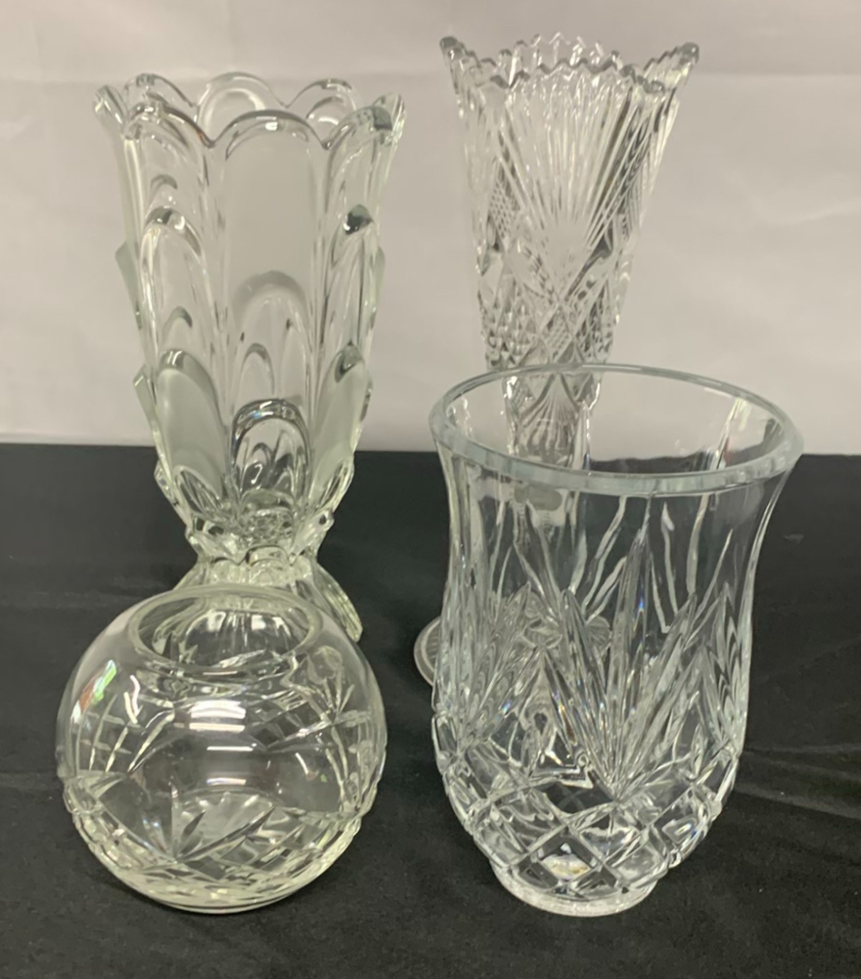 Clear And Colored Cut Glass Serving pieces - image 7 of 9