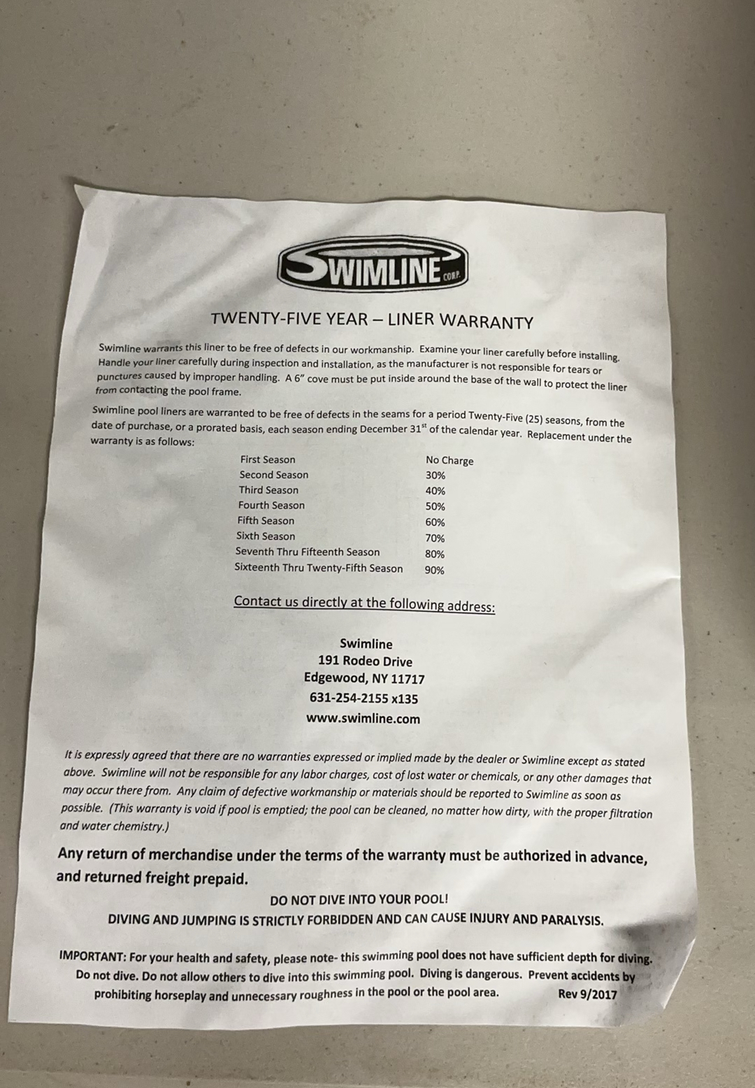 Smart line Above Ground Pool Liner NEW In BOX! - image 4 of 5