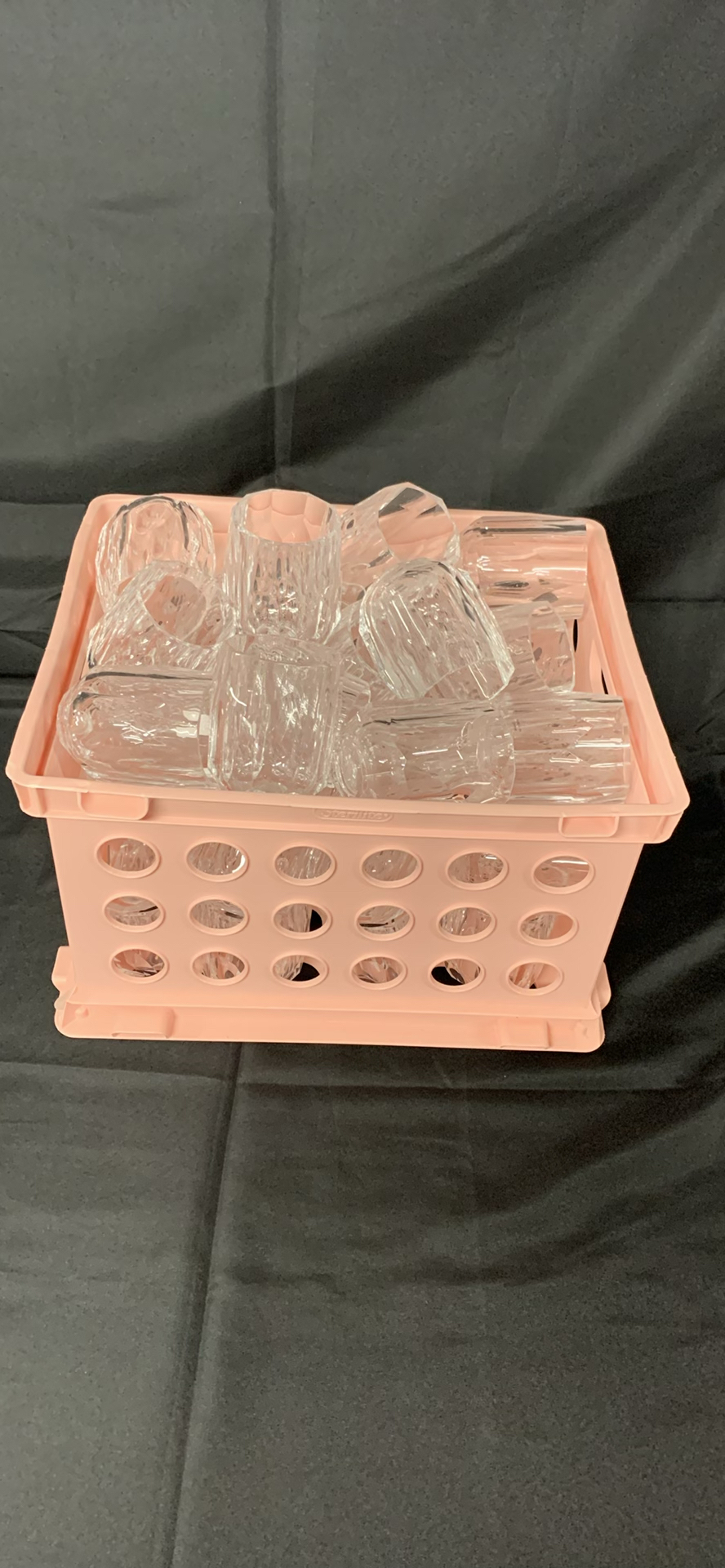 Clear Faceted Plastic Tumblers - image 4 of 4