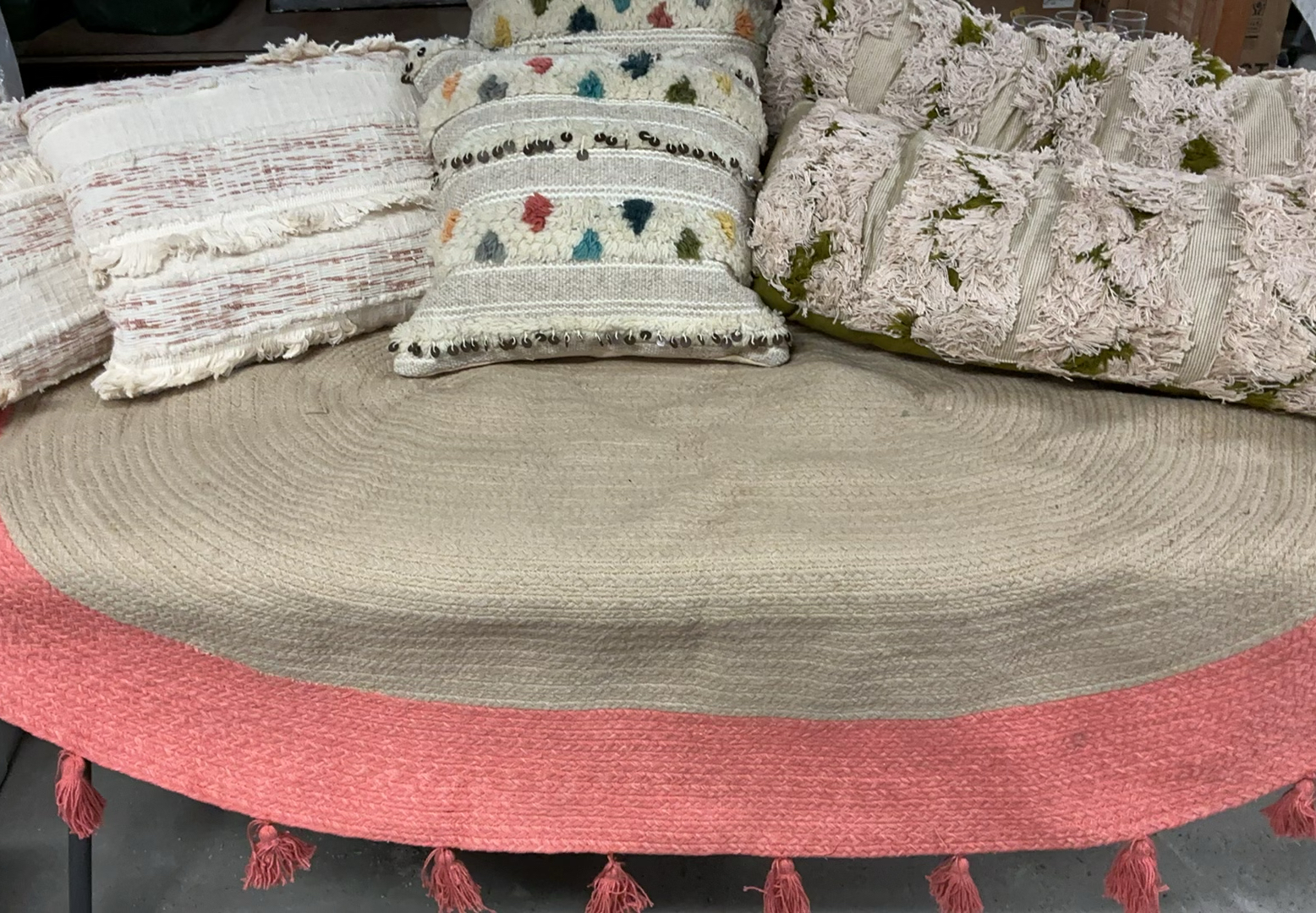 Woven Rug, Throw Pillows - image 2 of 9