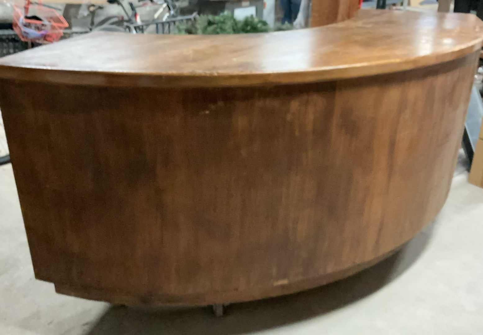 Large SoIid Wood Curved Counter - image 1 of 7
