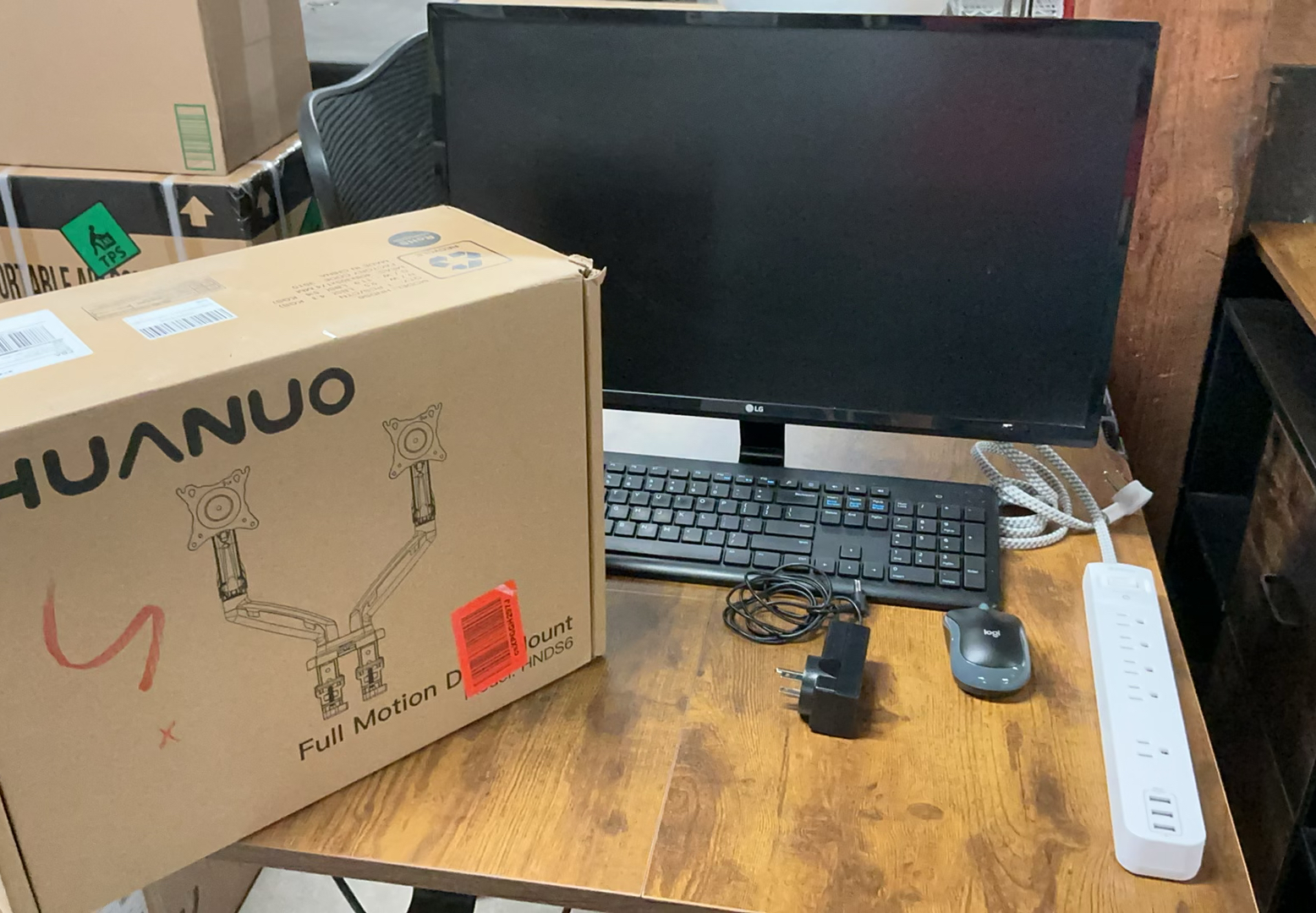 Lg Monitor, Full Motion Desk Mount - image 1 of 5