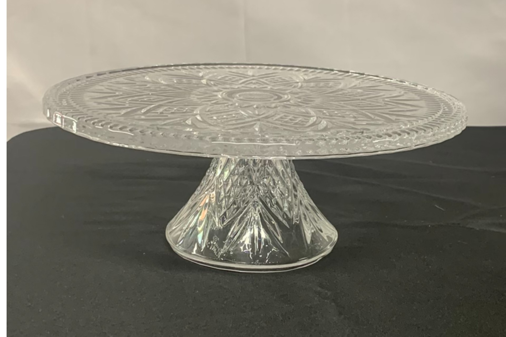Clear And Colored Cut Glass Serving pieces - image 4 of 9