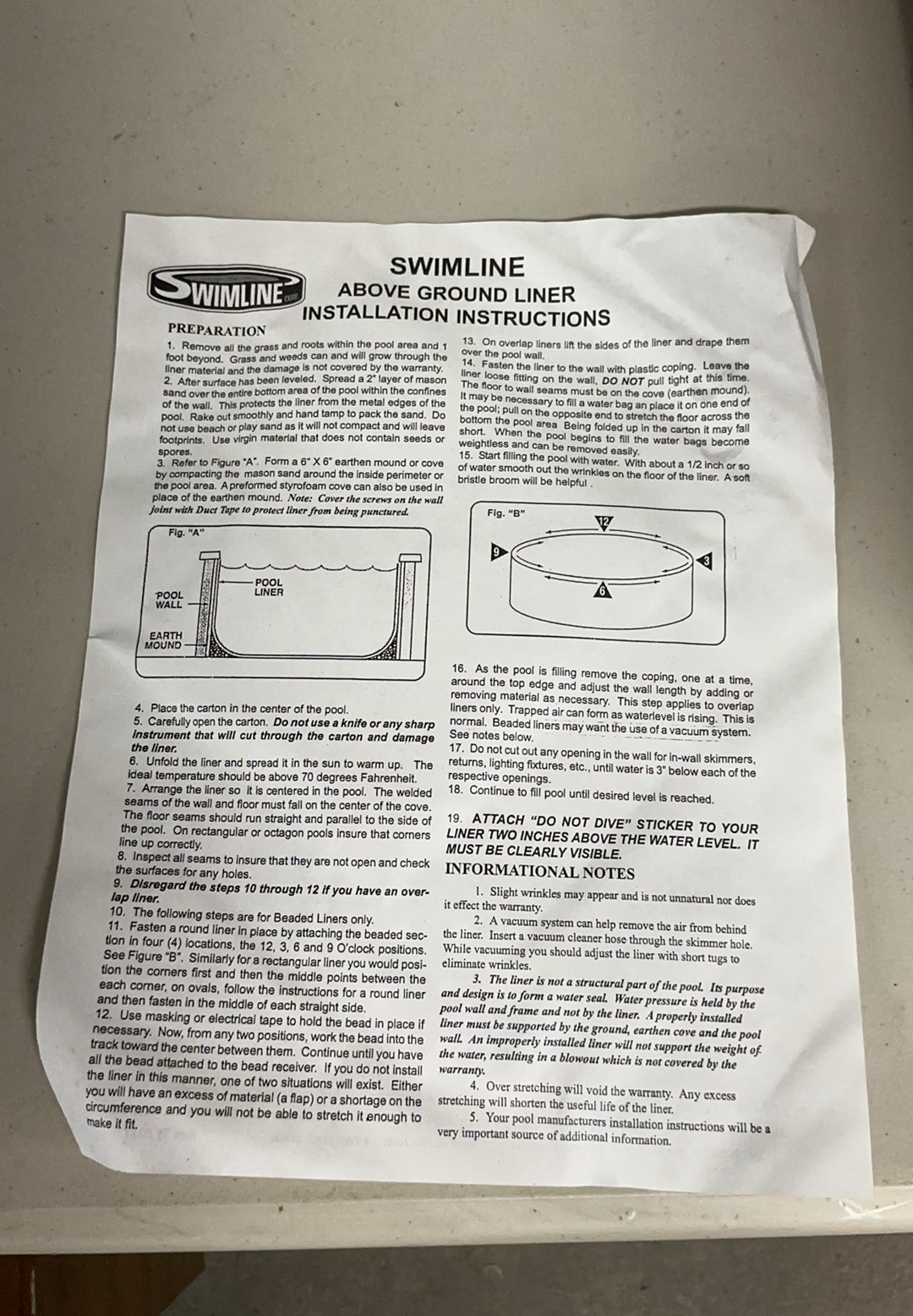 Smart line Above Ground Pool Liner NEW In BOX! - image 3 of 5