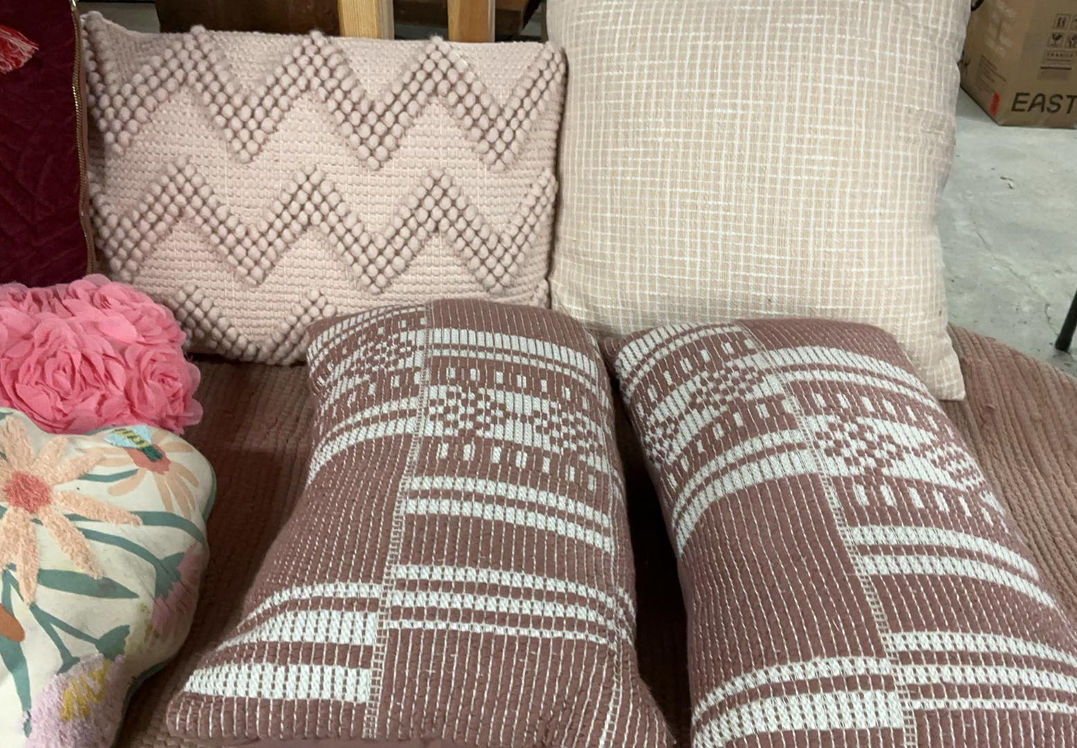 Pillows And Rug, And Valance In Shades Of Pink - image 4 of 7